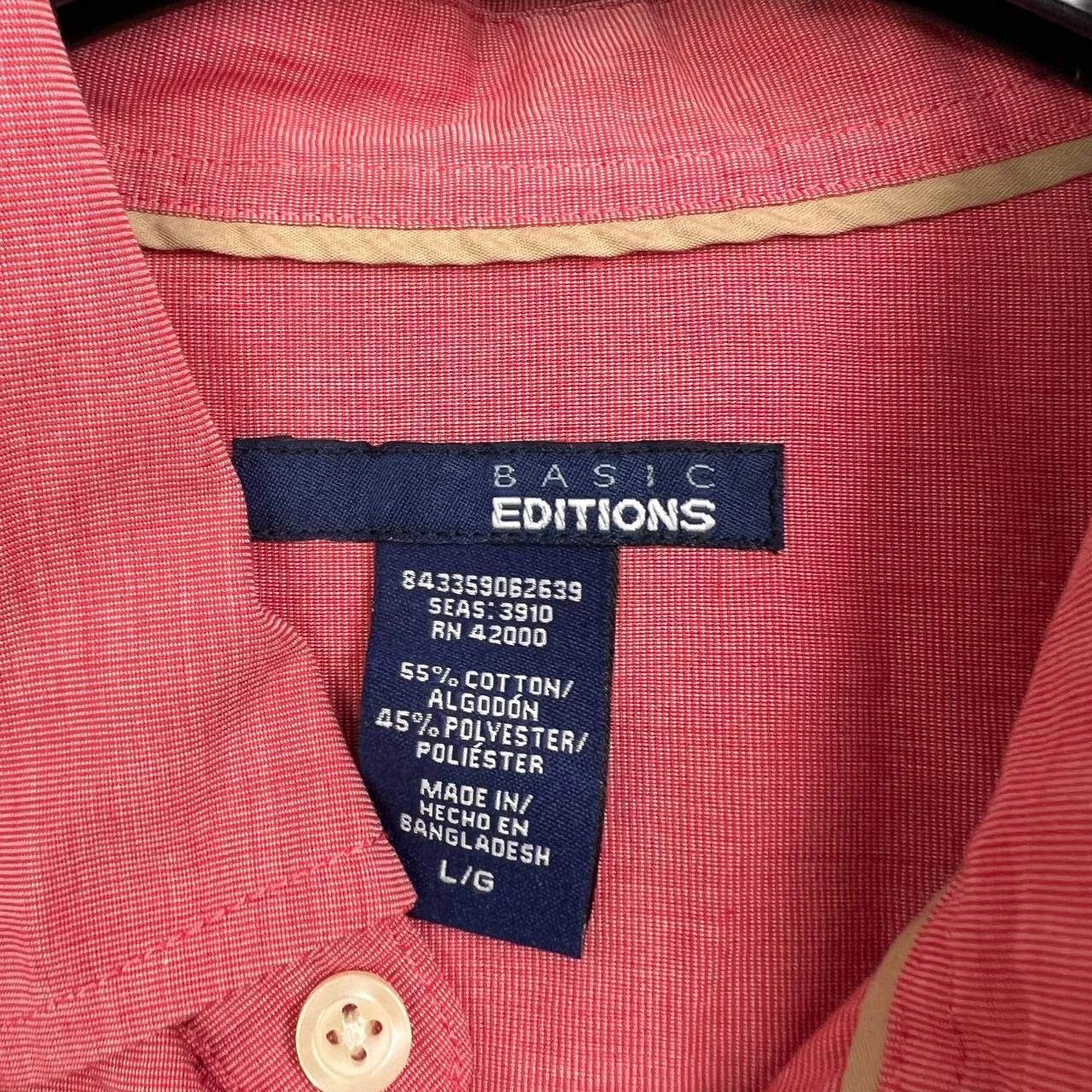 Basic Editions Basic Editions Shirt Men Button Down Short Sleeve Pocket L Size US L / EU 52-54 / 3 - 3 Thumbnail