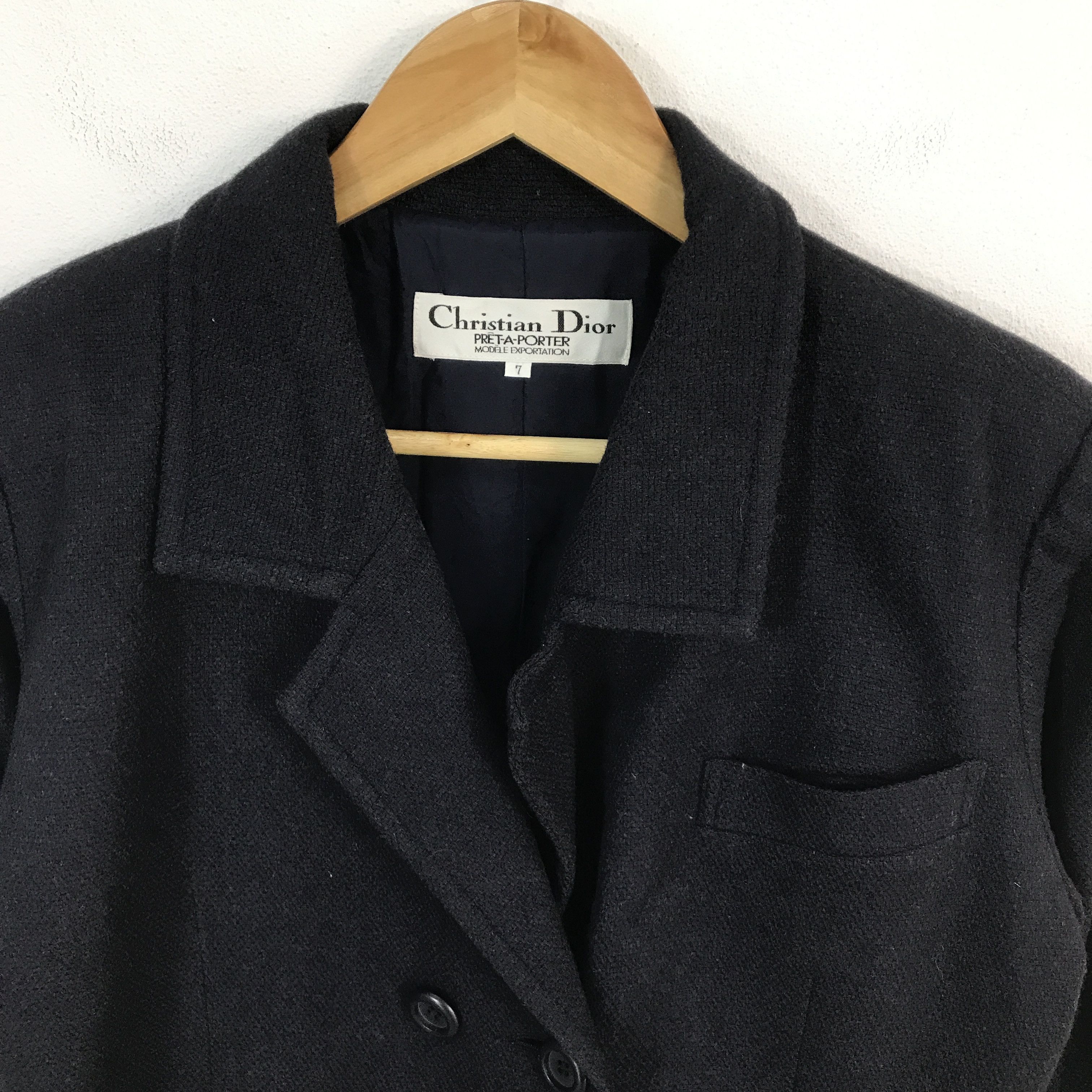 Christian Dior Monsieur × Vintage Vintage Christian Dior Wool button jacket Size S / US 4 / IT 40 - 3 Thumbnail