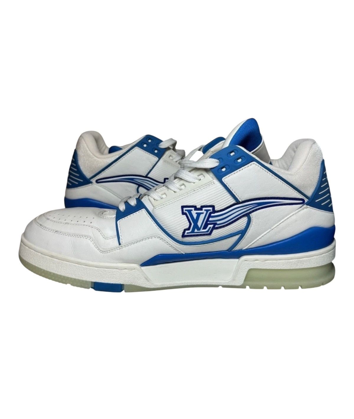 Louis Vuitton Size 10 - Louis Vuitton LV Trainer Azur Blue Virgil Abloh Size US 10 / EU 43 - 6 Thumbnail