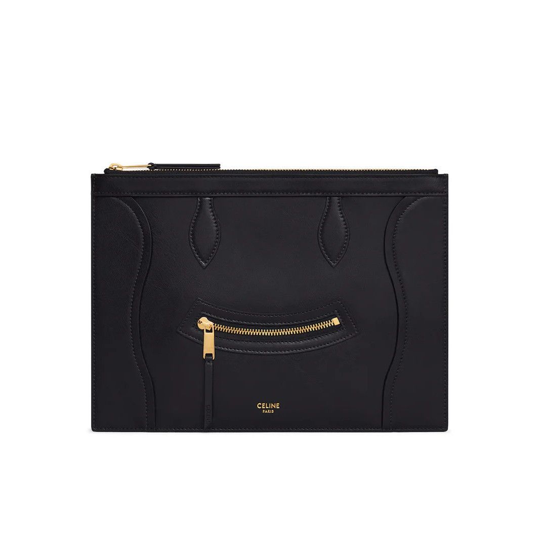 Celine CELINE $990 Black Medium Pouch Bag New & Authentic Size ONE SIZE - 1 Thumbnail