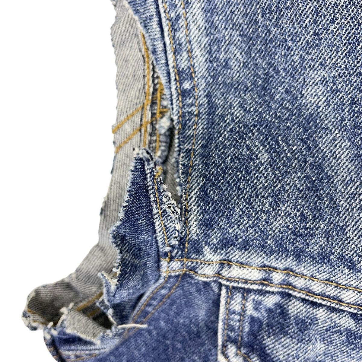 Levi's × Levi's Vintage Clothing × Vintage Vintage Levis Cut Off Style Denim Vest 70505-0217 Size US S / EU 44-46 / 1 - 4 Thumbnail