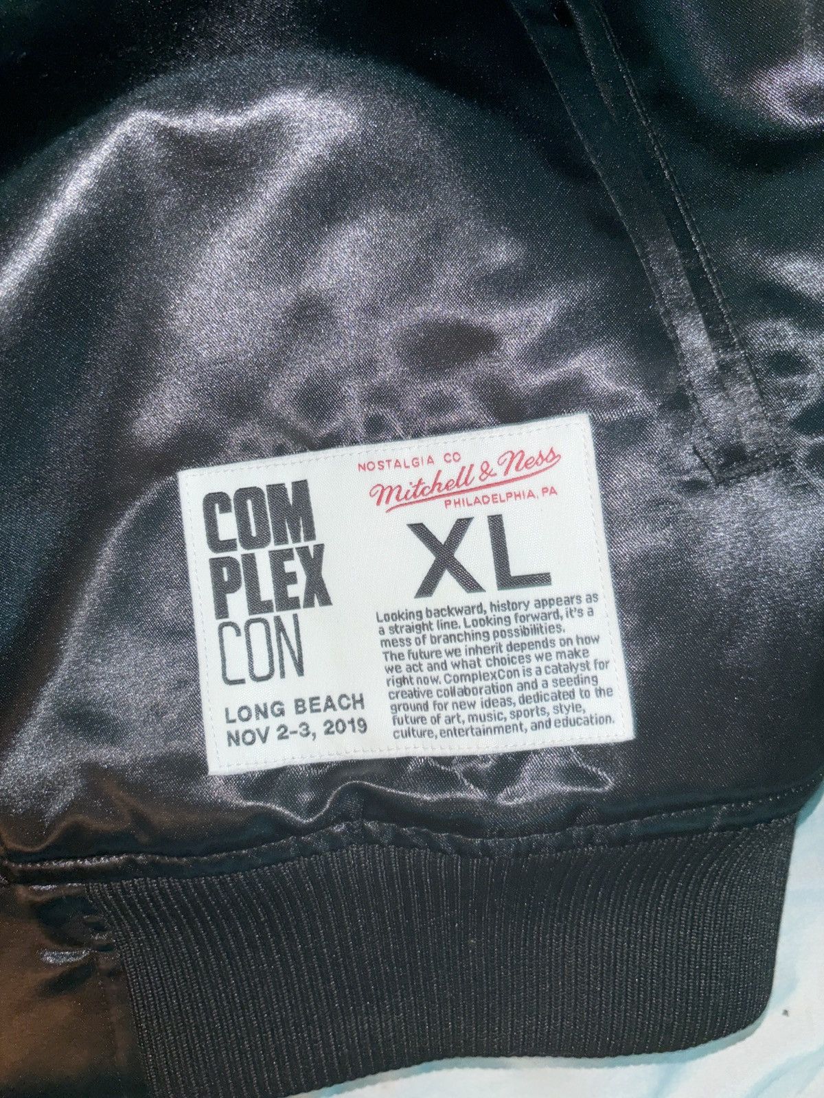 Complex × NBA × Takashi Murakami Takashi Murakami Complex Con x LA LAKERS Satin Jacket Black Size US XL / EU 56 / 4 - 4 Thumbnail