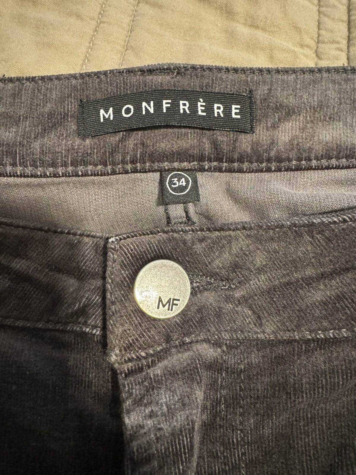 MONFRERE Corduroy Jeans 34 x 32 Size US 34 / EU 50 - 3 Thumbnail