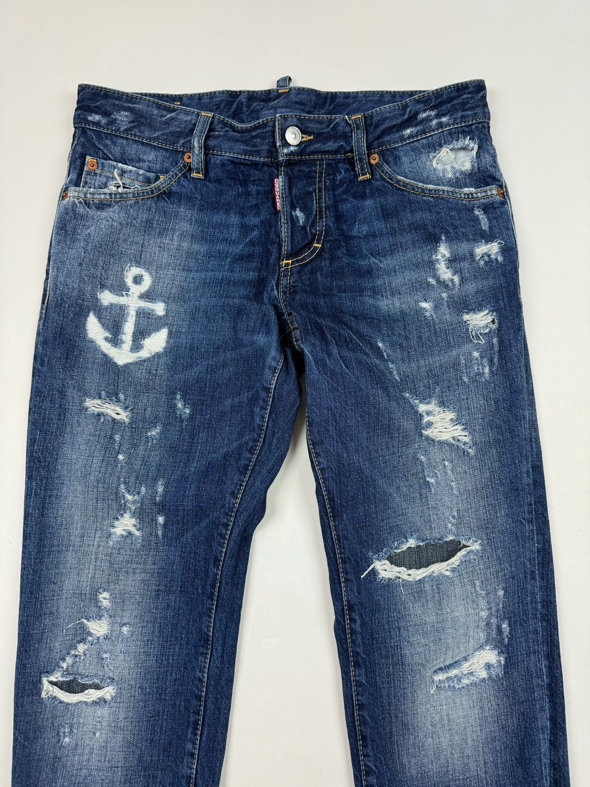 Dsquared2 Dsquared2 Anchor Distressed Jeans Made in Italy Size US 32 / EU 48 - 5 Thumbnail