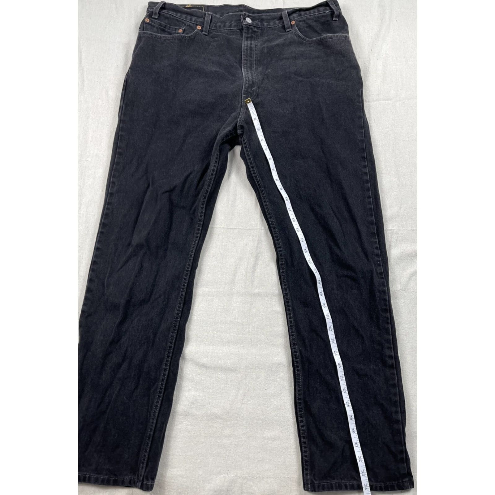 Levi's VINTAGE Levi's 505 Jeans Black Denim Regular Fit 40x32 90s Mens Size US 40 / EU 56 - 7 Thumbnail
