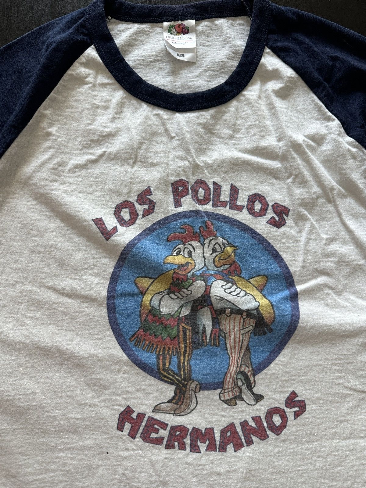 Vintage Los Pollos Hermanos Graphic Reglan T-Shirt Size XL Size US XL / EU 56 / 4 - 2 Thumbnail