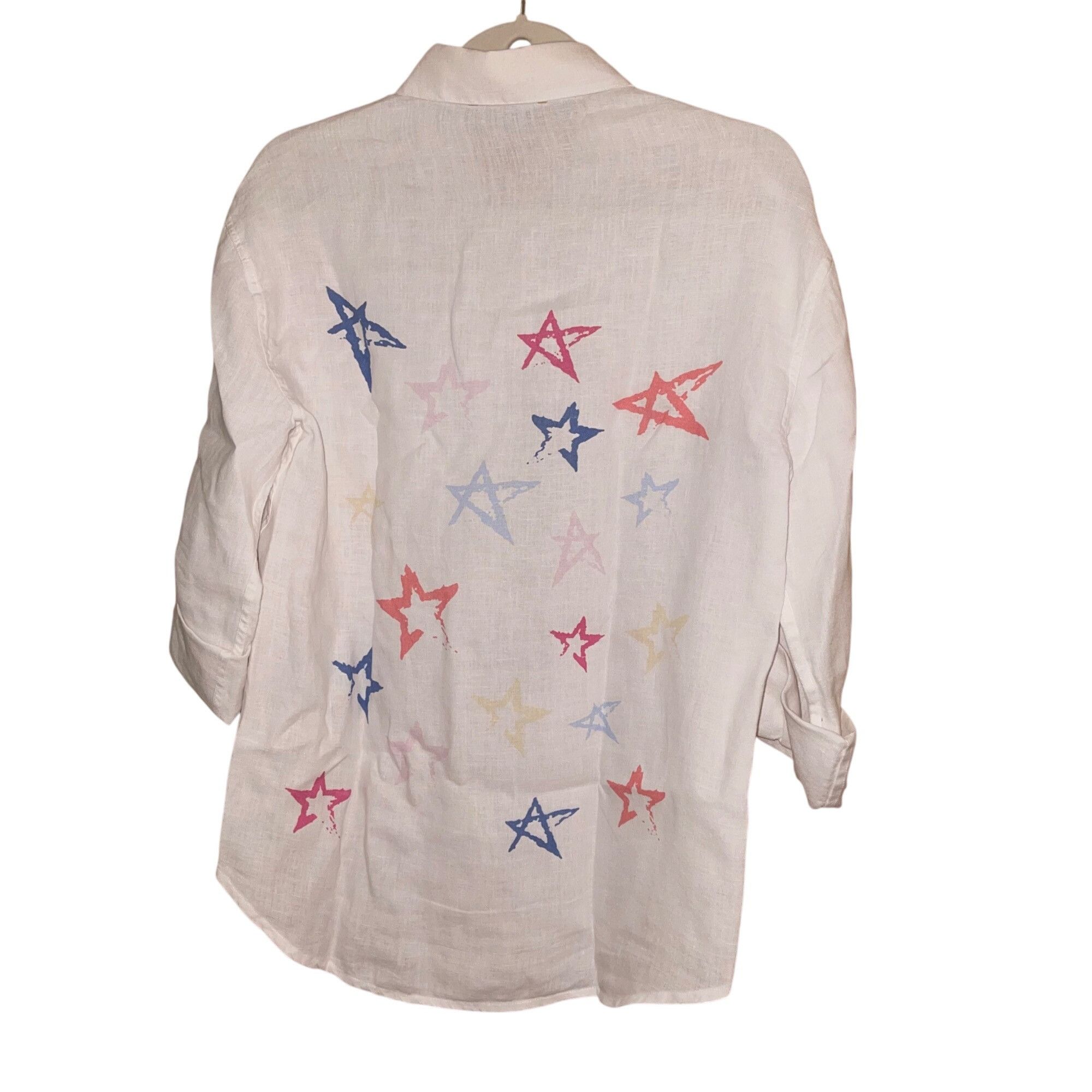 Other Charlie B Womens Shirt Size XS White Star Size XS / US 0-2 / IT 36-38 - 6 Thumbnail