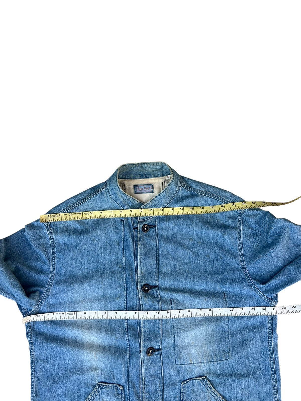 Blue Blue Japan Vintage Blue Blue Japan Dirty Mud Stains Denim Jacket Size US L / EU 52-54 / 3 - 4 Thumbnail