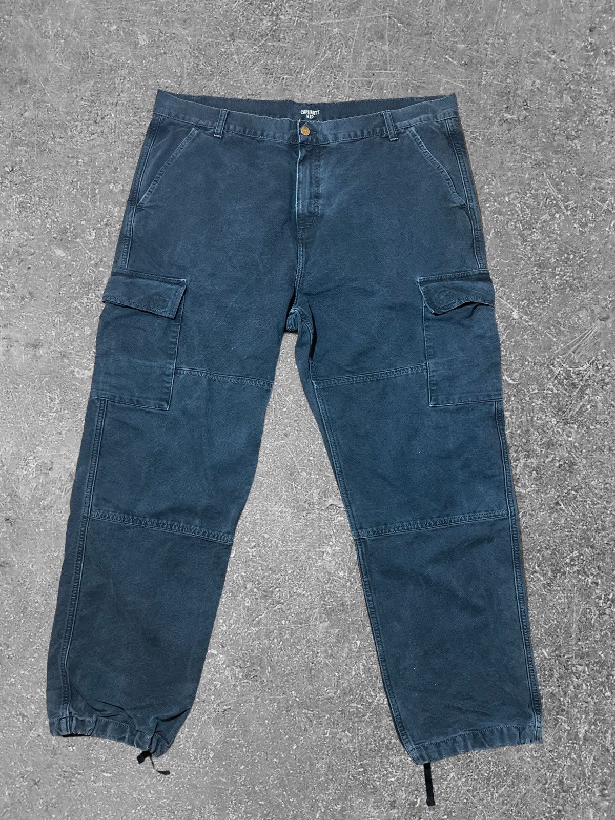 image of Carhartt Wip Keyto Pants in Blue, Men's (Size 38)