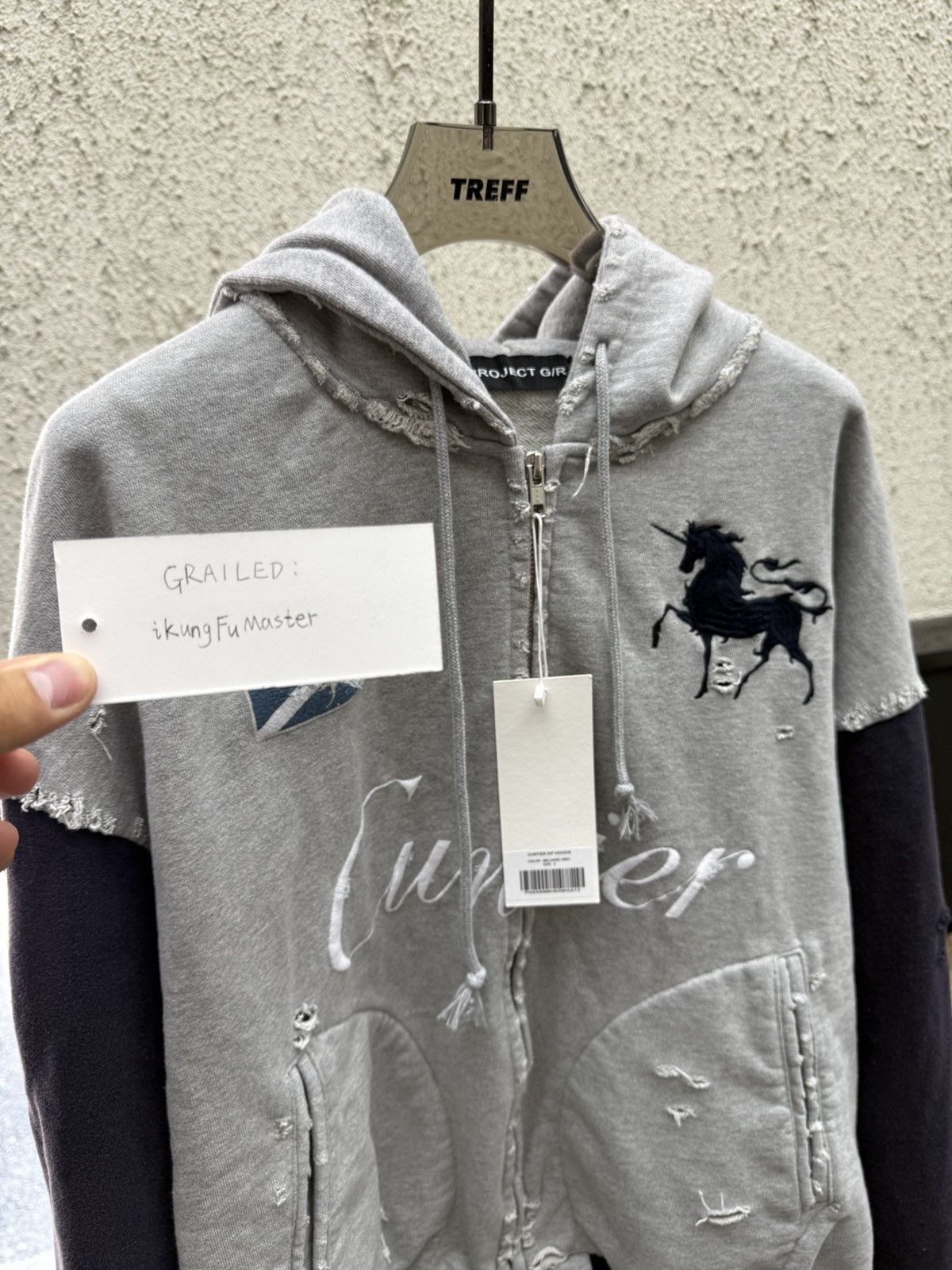 PROJECT G/R PROJECT GR CUNTIER ZIP HOODIE Size US L / EU 52-54 / 3 - 9 Thumbnail