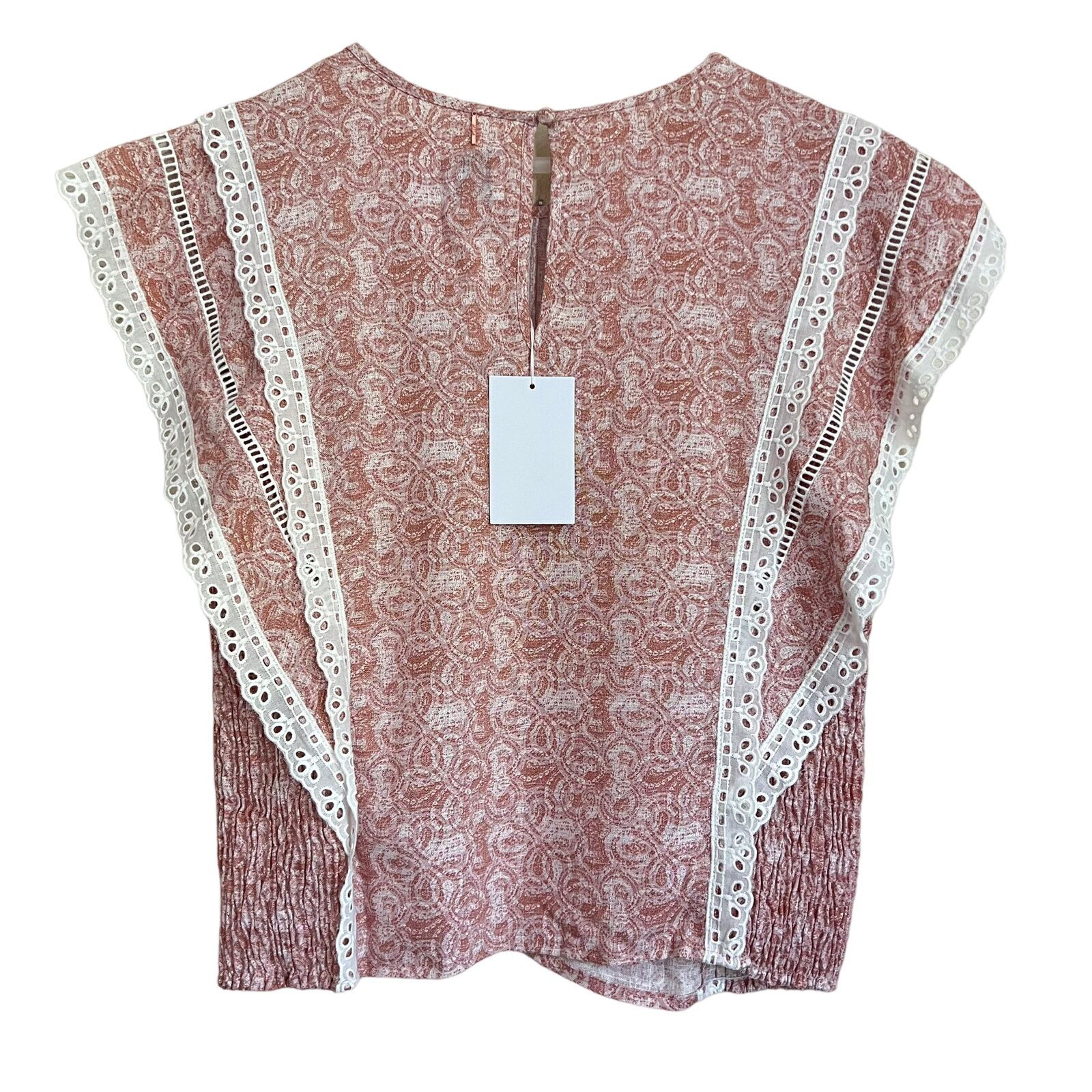 MISA Los Angeles MISA Los Angeles Boho Nilu Blouse - Washed Tile Pink Size XL Size XL / US 12-14 / IT 48-50 - 7 Thumbnail
