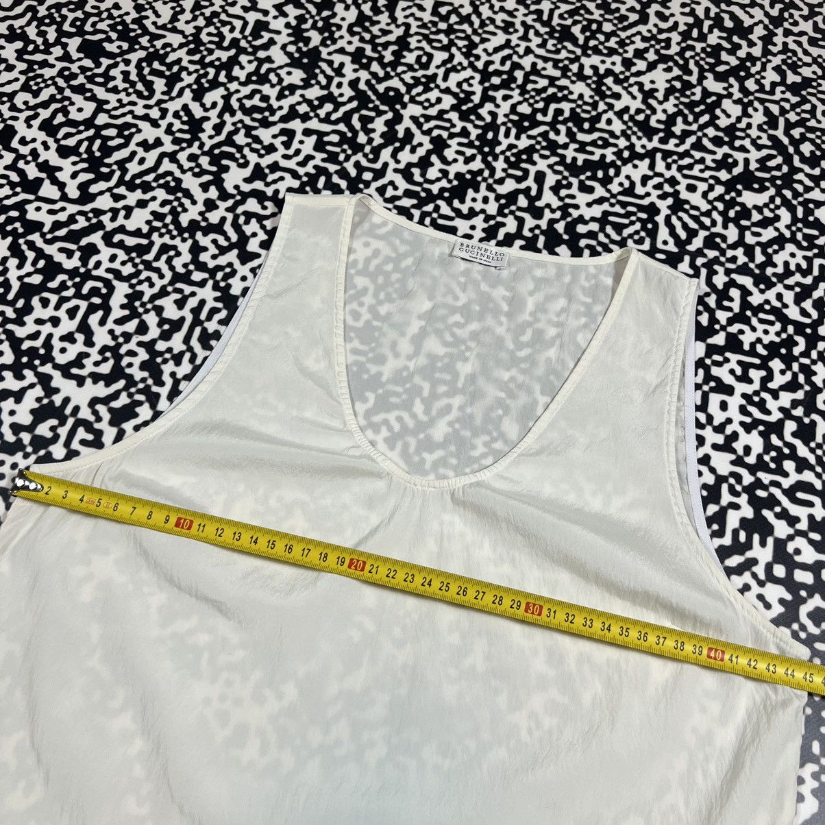Brunello Cucinelli Vintage Y2K Brunello Cucinelli Luxury Retro Tank Top Blouses Size S / US 4 / IT 40 - 17 Thumbnail