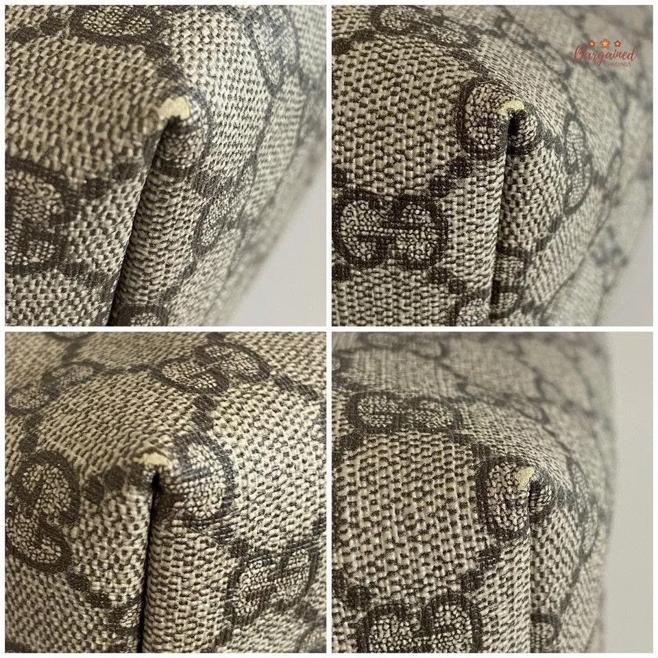 Gucci GUCCI Brown GG Supreme Monogram Leather Bow Children's Tote Size ONE SIZE - 12 Thumbnail