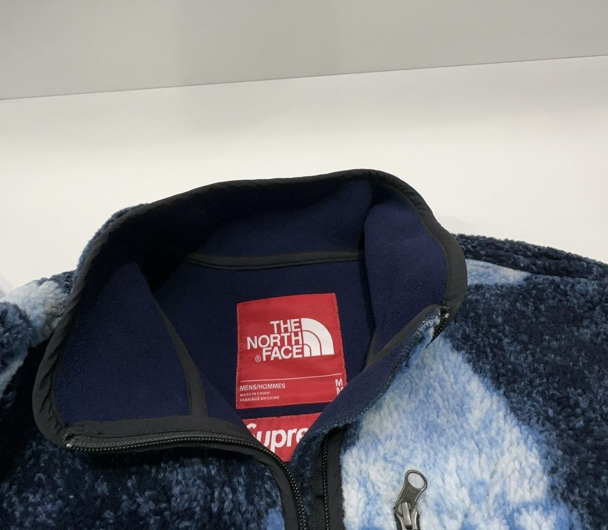 Supreme × The North Face Supreme x The North Face Bleached Denim Print Fleece Jacket Size US M / EU 48-50 / 2 - 3 Thumbnail