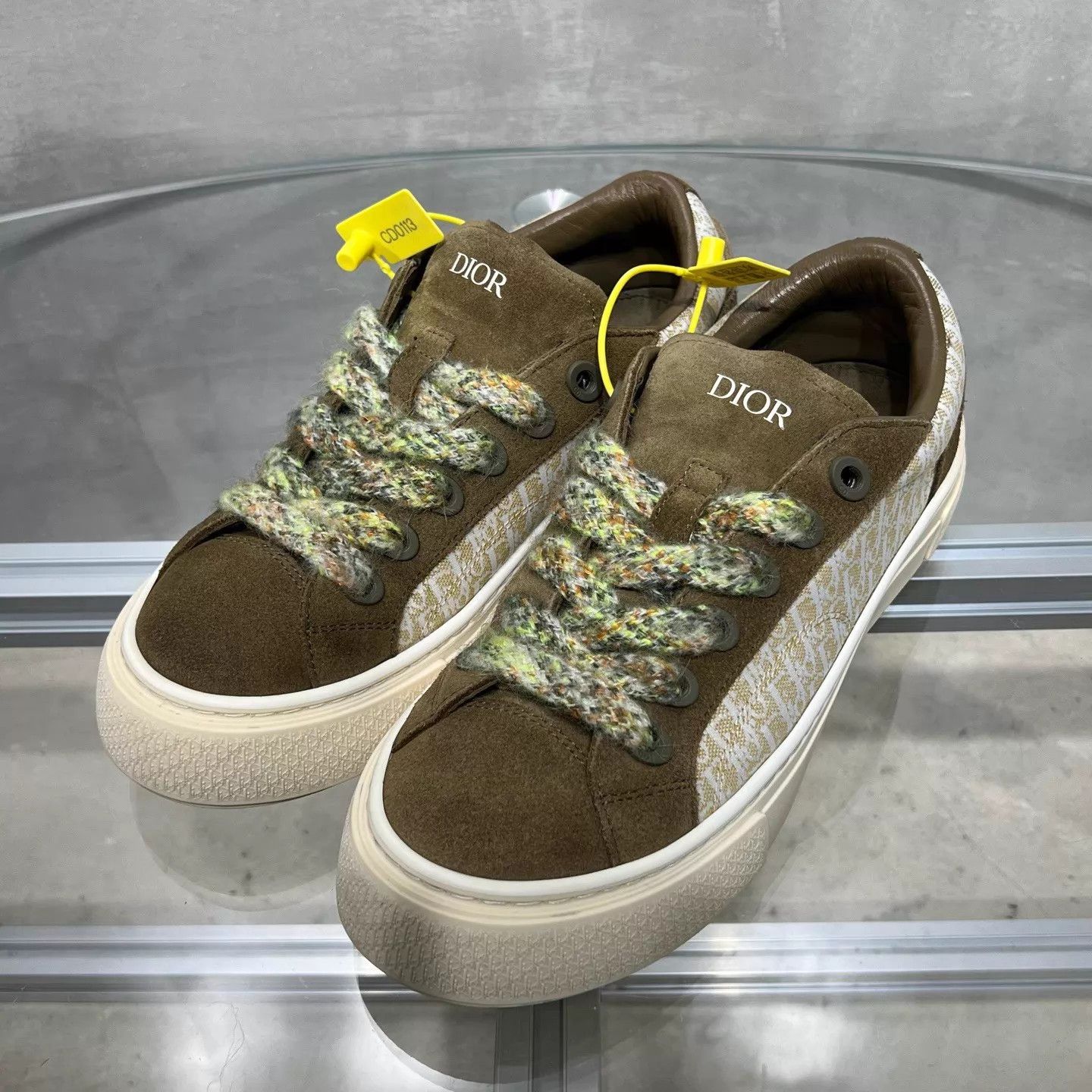 Dior Dior B33 Green Brown Suede Sneaker 41 Size US 8 / EU 41 - 2 Thumbnail
