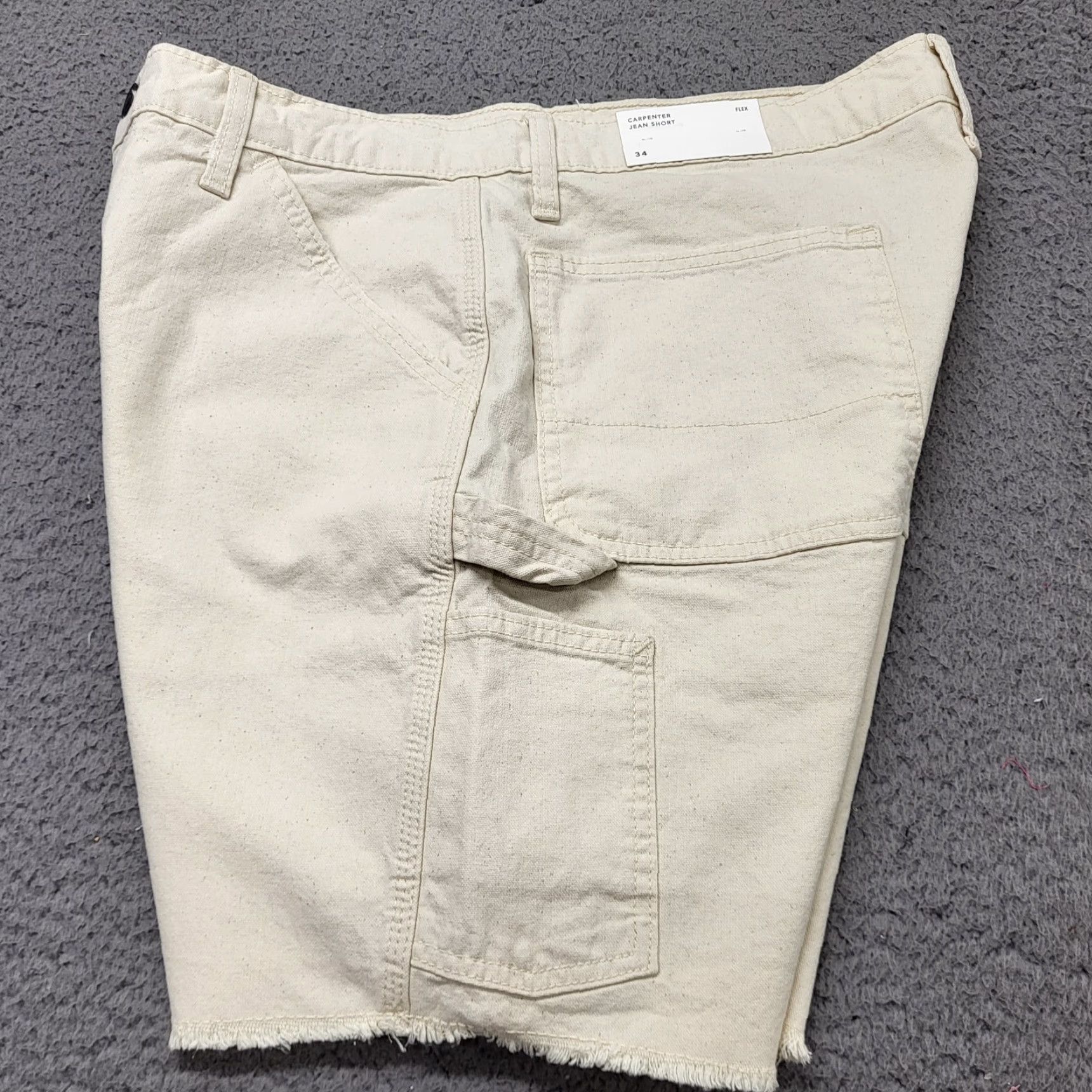American Eagle Outfitters American Eagle 7" Flex Utility Shorts Men's ~Size 34~ Natural Carpenter Jeans Size US 34 / EU 50 - 2 Thumbnail