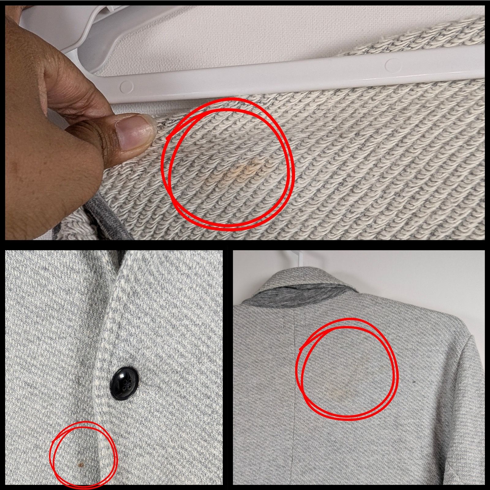 Faherty Faherty Gray Knit Blazer Jacket Button Front Mens Size 2XL Size US XXL / EU 58 / 5 - 3 Thumbnail
