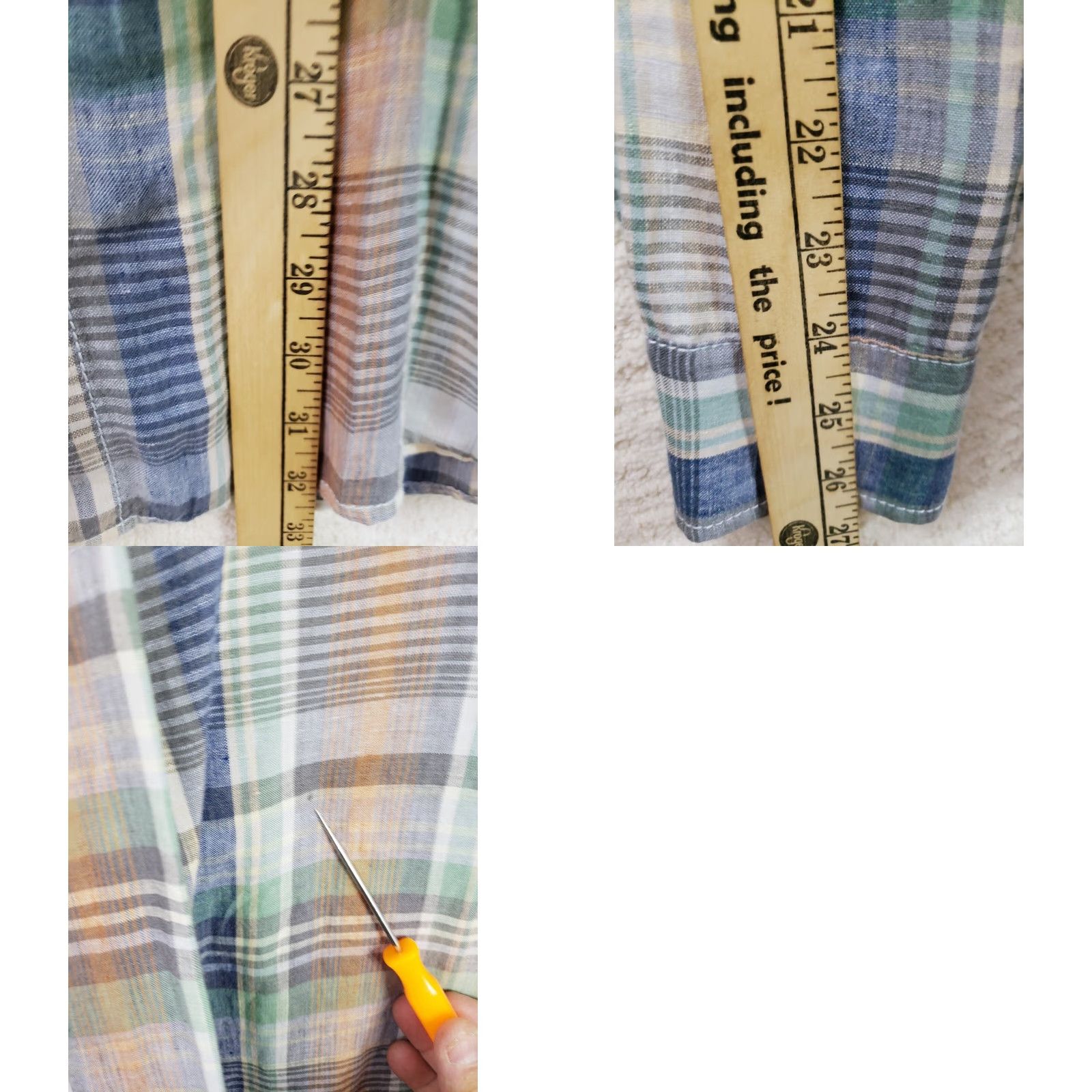 Tommy Bahama Tommy Bahama Shirt XL Colorful Plaid 100% Linen Long Sleeve Button-Up Men Size US XL / EU 56 / 4 - 9 Thumbnail