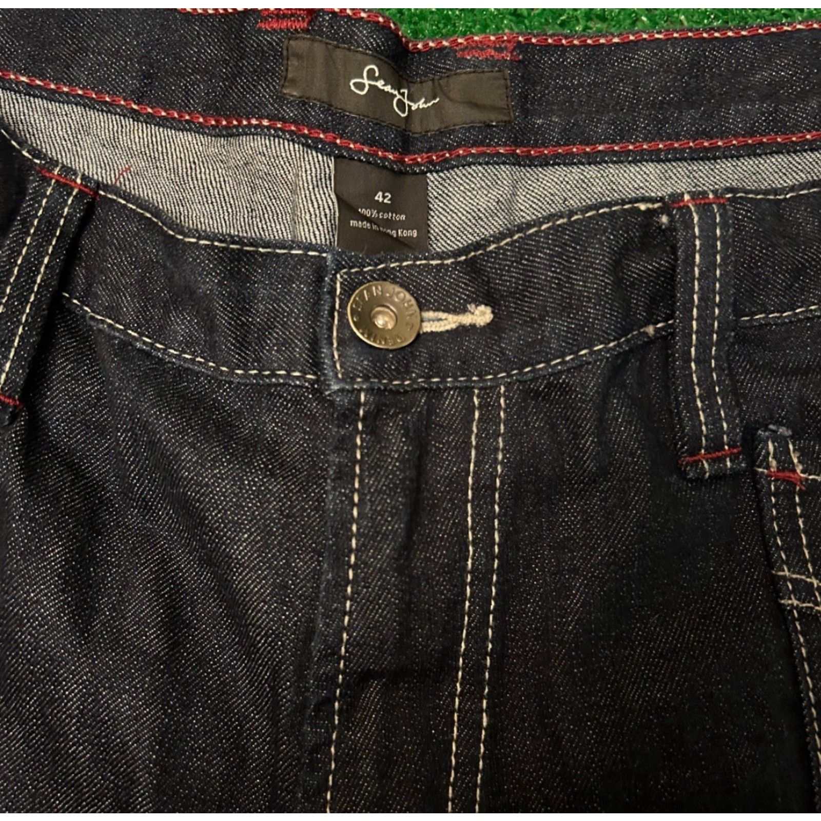 Sean John VINTAGE Sean John Jeans Baggy Hip Hop Skater Punk Grunge VTG Mens 42 Jeans 42x34 Dark Blue Size US 42 / EU 58 - 4 Thumbnail