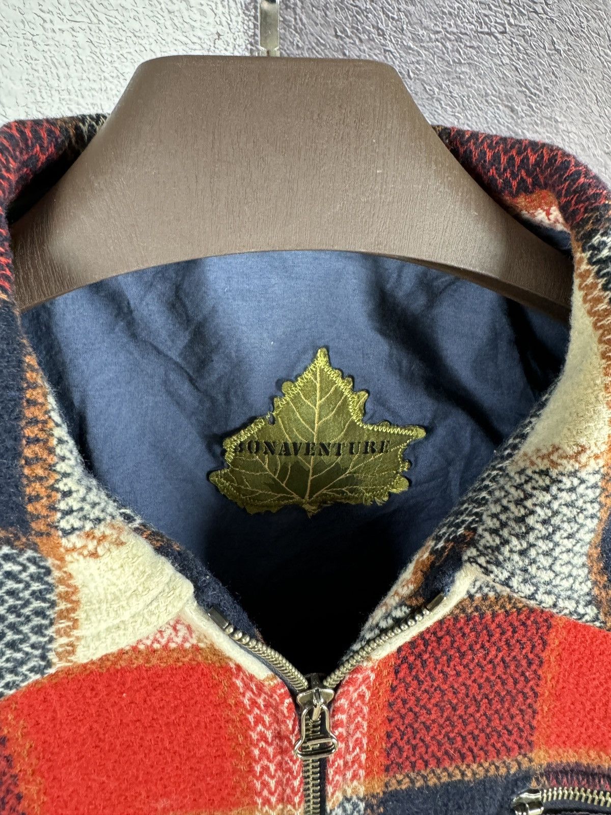 Flannel Bonaventure France vintage flannel full zip shirt jacket Size US S / EU 44-46 / 1 - 7 Thumbnail
