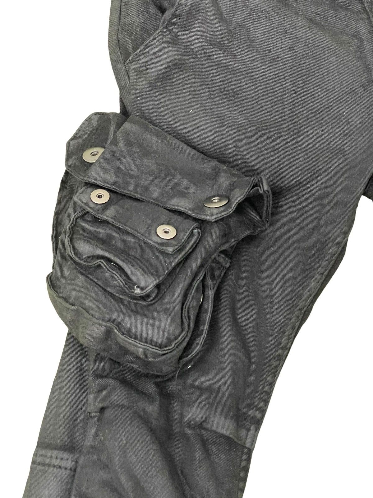 Japanese Brand Cargo Skinny Stretch Glamour Cotton Waxed Gas Mask 8🟦8 Size US 30 / EU 46 - 9 Thumbnail