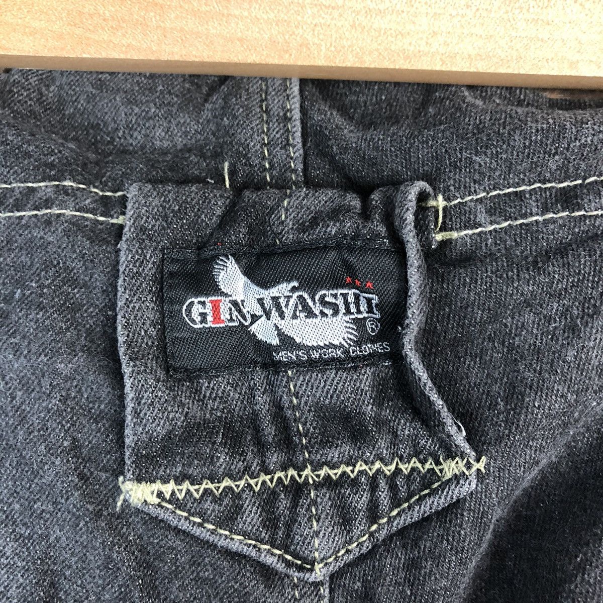 Japanese Brand × Vintage Gin Washi vintage japan Black Pants #1428 Size US 37 - 10 Thumbnail