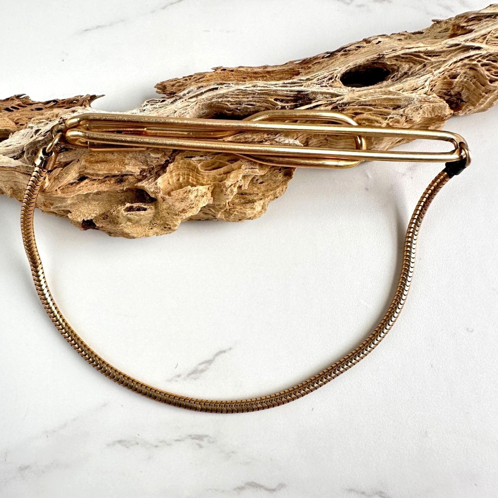 Vintage Swank 12K GF Vintage Tie Clip w/ Chain Size ONE SIZE - 1 Thumbnail