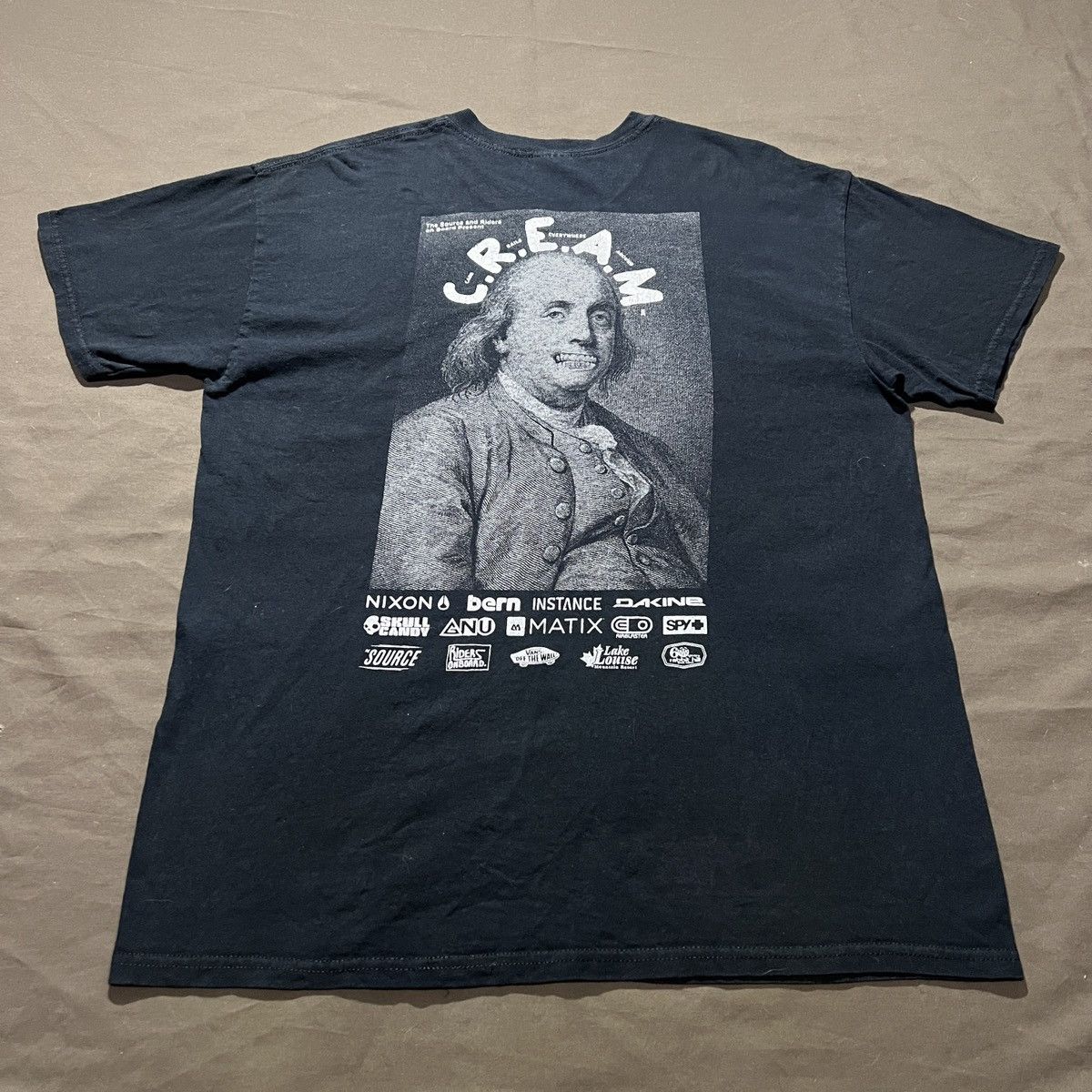 Vintage Y2K CREAM Snowboards Skate Graphic Streetwear Tee Size US L / EU 52-54 / 3 - 2 Thumbnail