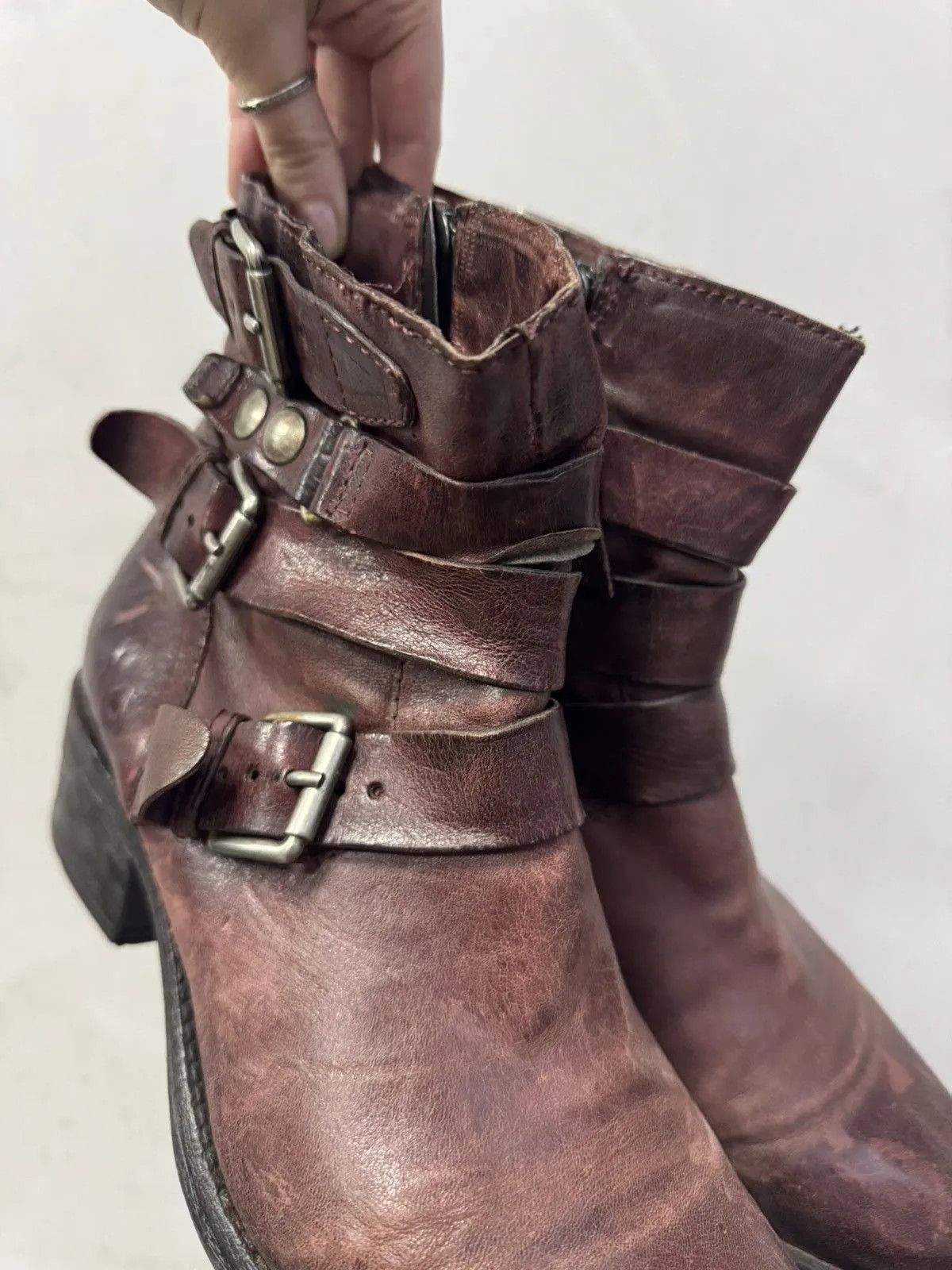 Schott Vintage Real Leather Boots Italy Hight Boots Size US 7 / EU 40 - 10 Thumbnail