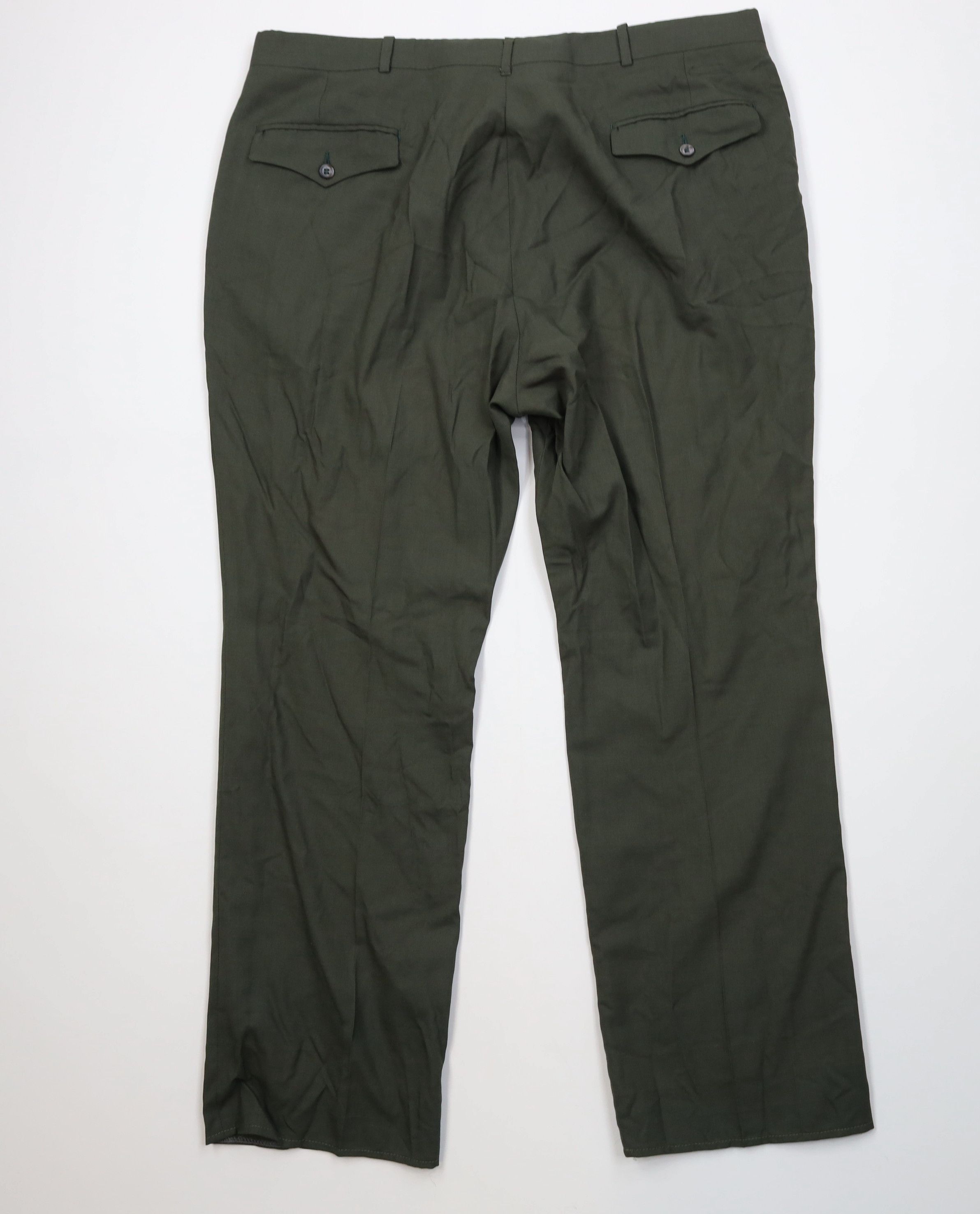 Vintage Vintage 60s 70s Streetwear Flared Wide Leg Chino Pants Green Size US 40 / EU 56 - 6 Thumbnail