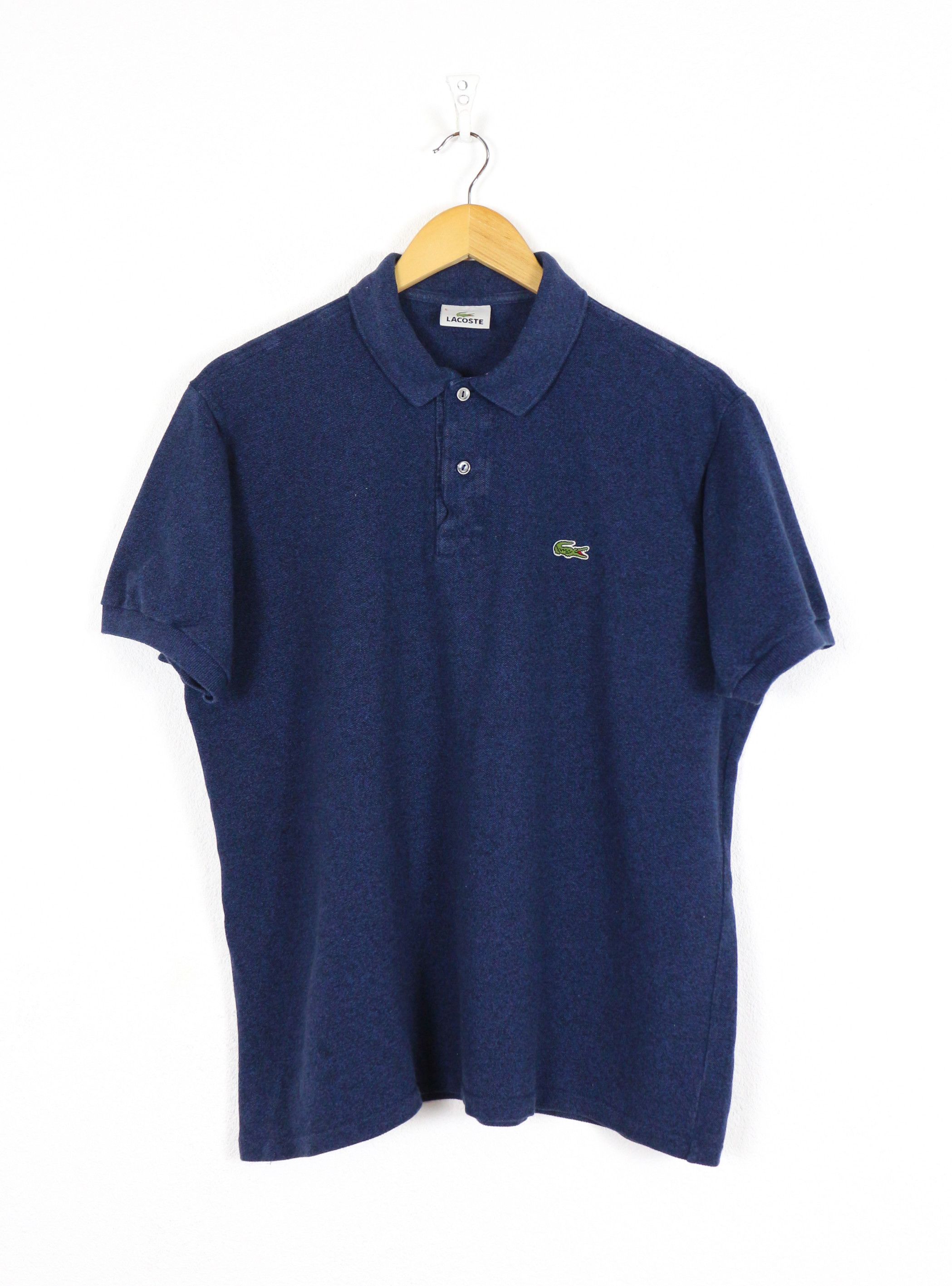 Lacoste Vintage Lacoste Croc Logo Navy Rugby Polo Shirt 90s Size US L / EU 52-54 / 3 - 1 Thumbnail