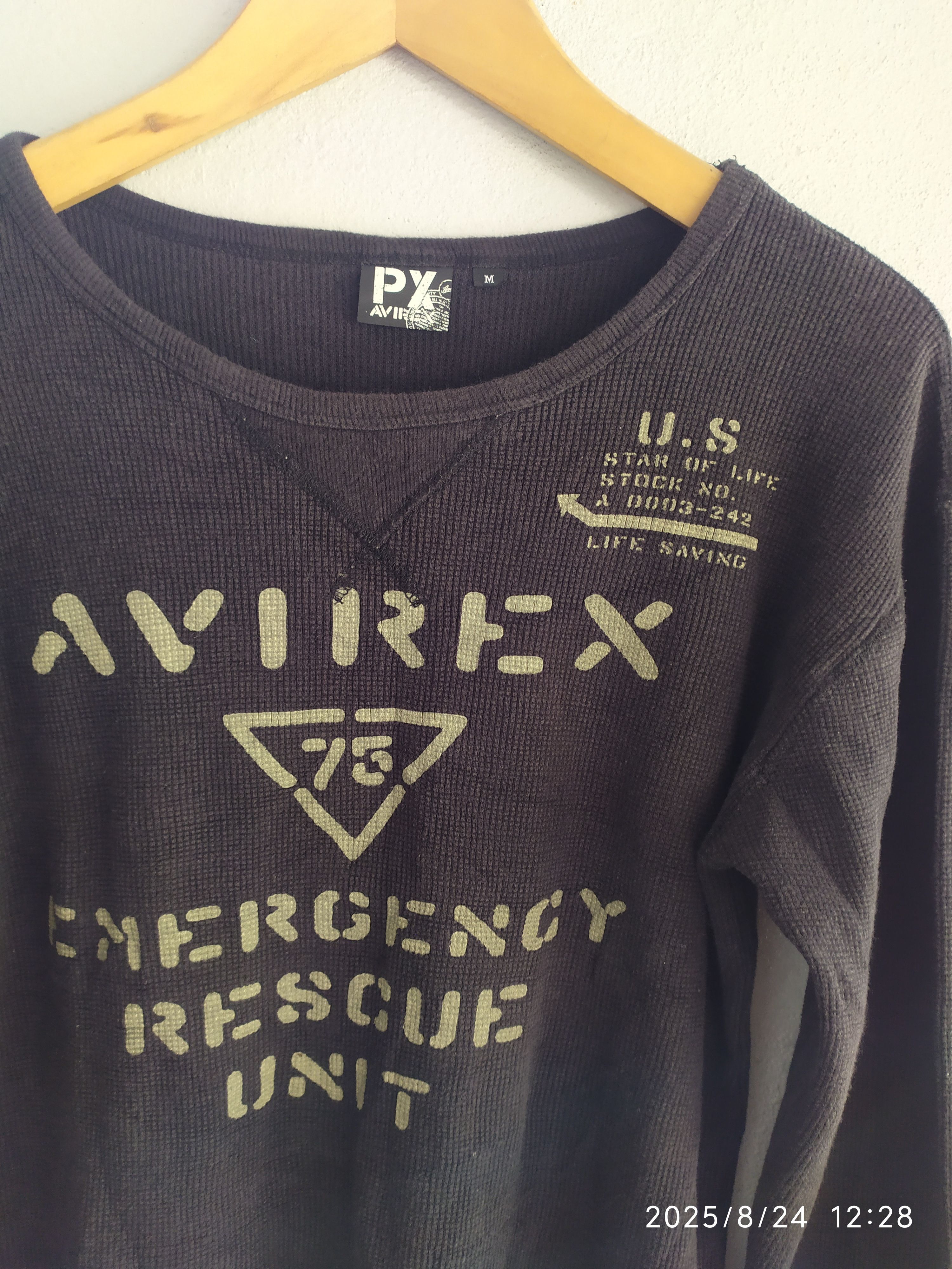 If Six Was Nine Vintage Y2K Avirex Long Sleeve Shirt Size US M / EU 48-50 / 2 - 7 Thumbnail