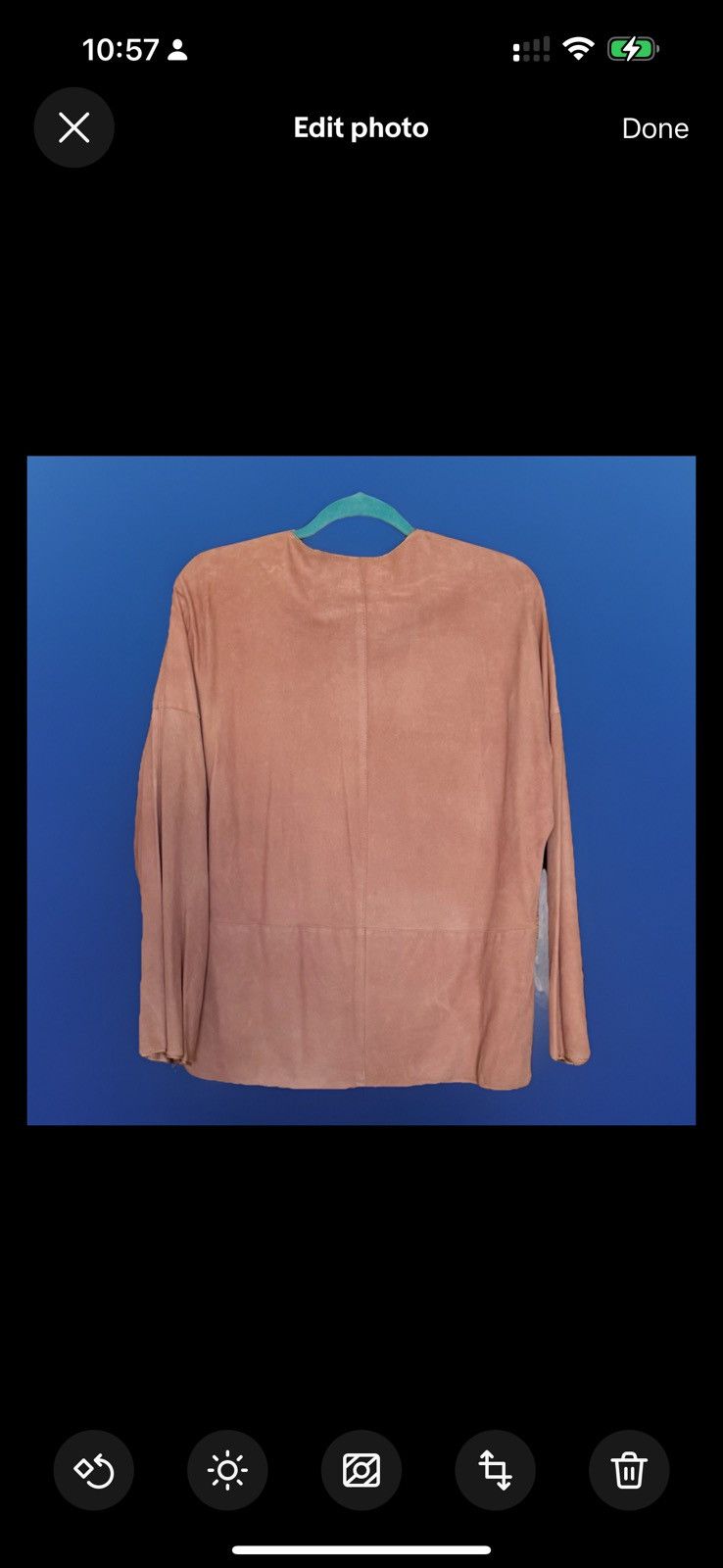 Calvin Klein CALVIN KLEIN Vintage 70s Pink Suede Top M 6 8 Boho 60s Size M / US 6-8 / IT 42-44 - 4 Thumbnail