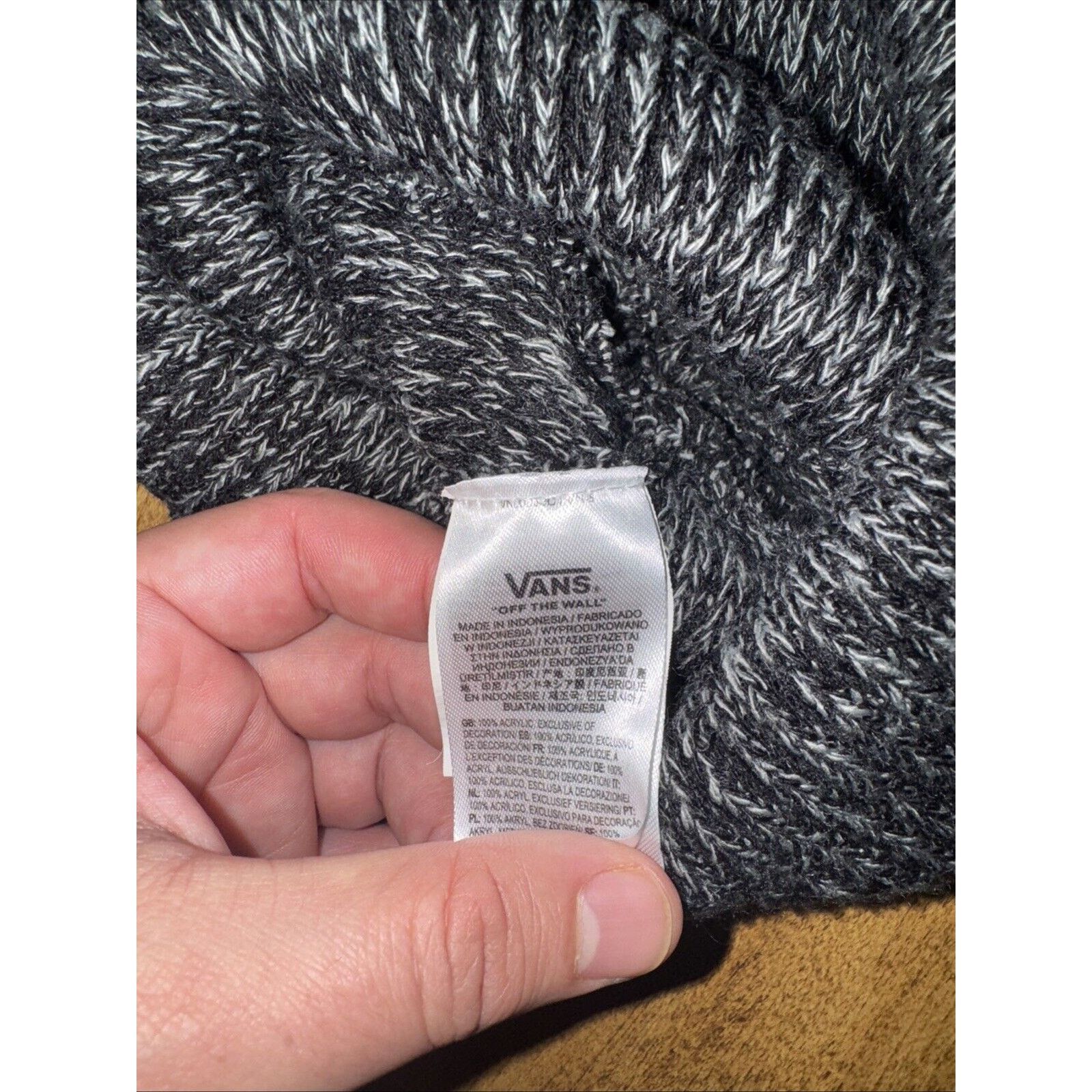 Vans × Vintage Vans Salt And Pepper Beanie Size ONE SIZE - 3 Thumbnail