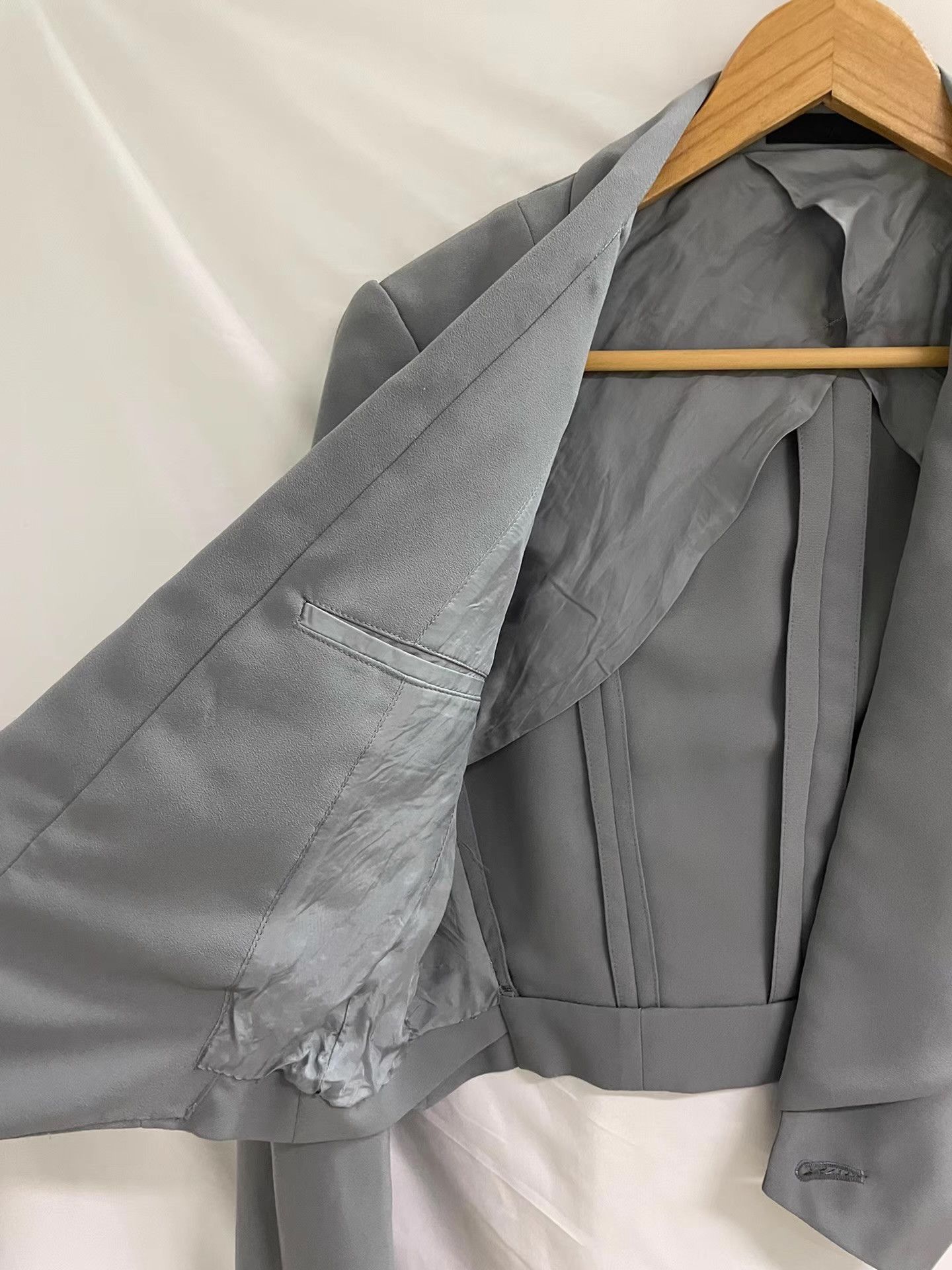 Julius Julius Cropped Geometric Blazer Ｑ21 Size 48S - 5 Thumbnail