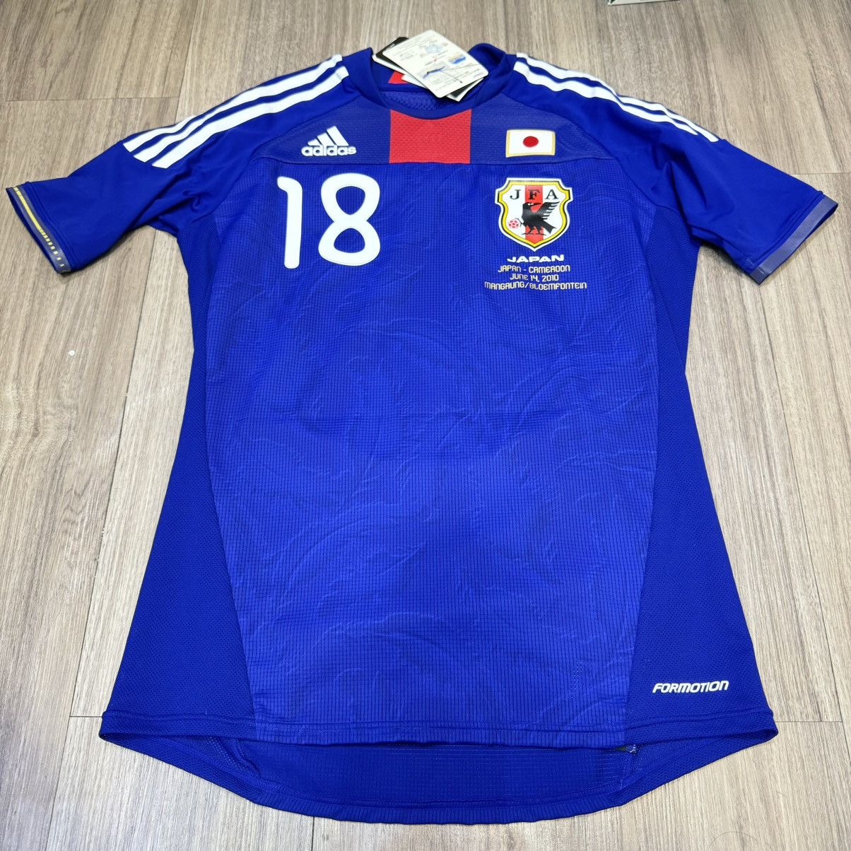 Adidas × Japanese Brand Japan World Cup 2010 player issue home shirt#18 Honda (Bnwt) Size US M / EU 48-50 / 2 - 1 Thumbnail