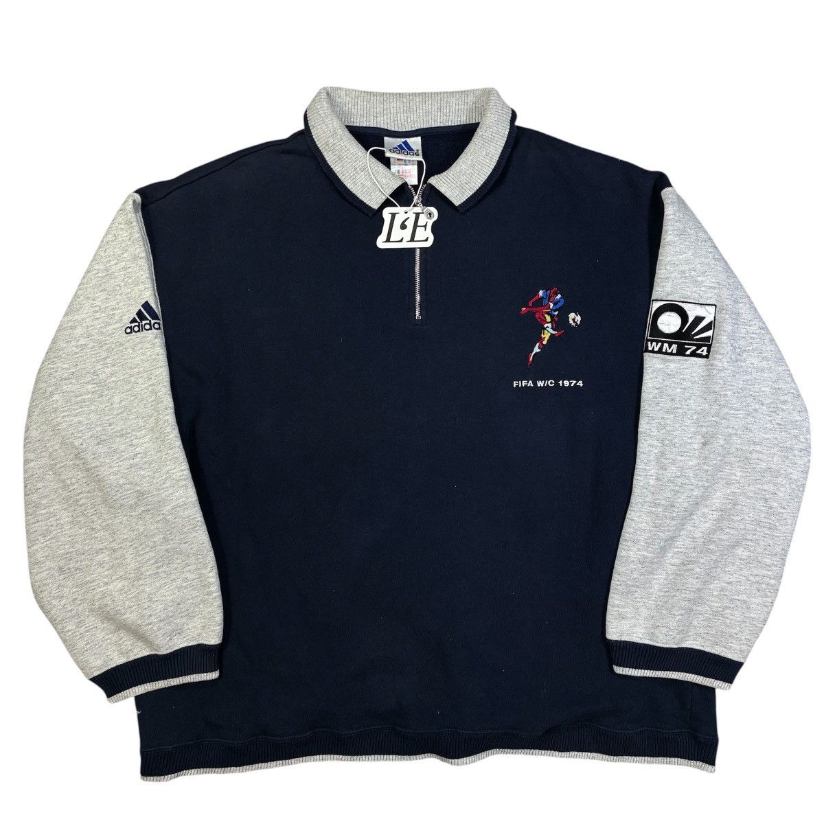 Adidas Mens Adidas WM 1974 “ Franz Beckenbauer “ Sweatshirt Size L Size US L / EU 52-54 / 3 - 1 Thumbnail