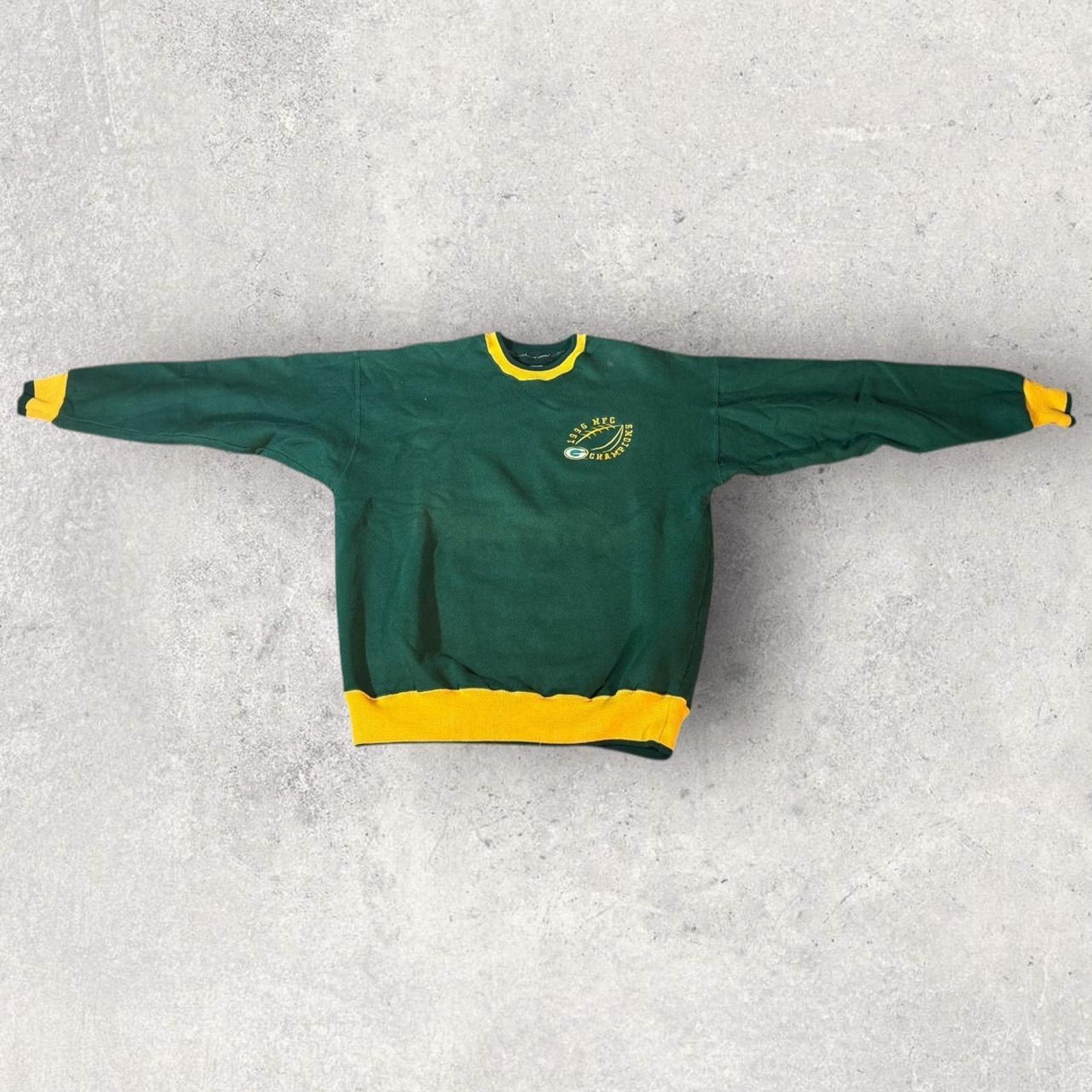 NFL × Vintage 1996 Green and Yellow Packers Crewneck Size US L / EU 52-54 / 3 - 2 Thumbnail