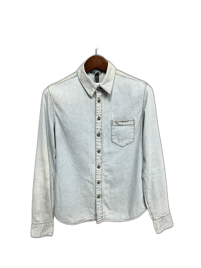 Chrome Hearts Denim Long Sleeve Shirt