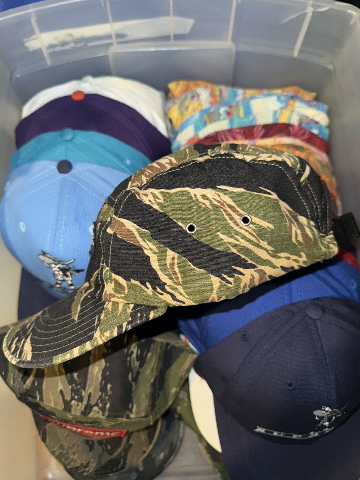 Supreme × Vintage Supreme 2000 Tiger Camo Camp Cap Size ONE SIZE - 3 Thumbnail