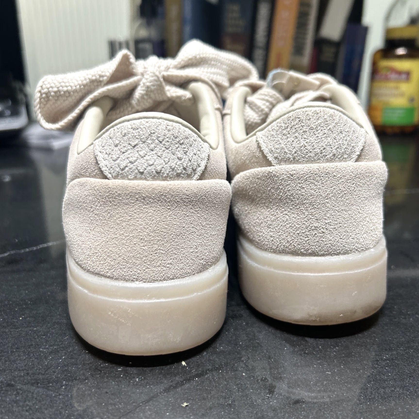 Adidas Adidas Sleek Sneakers Womens Cream Suede Lace Up White Leather Casual sneakers - US 8 / UK 6.5 / EU 40 - Excellent Cond Womens Sneakers Size US 7 / IT 37 - 7 Thumbnail