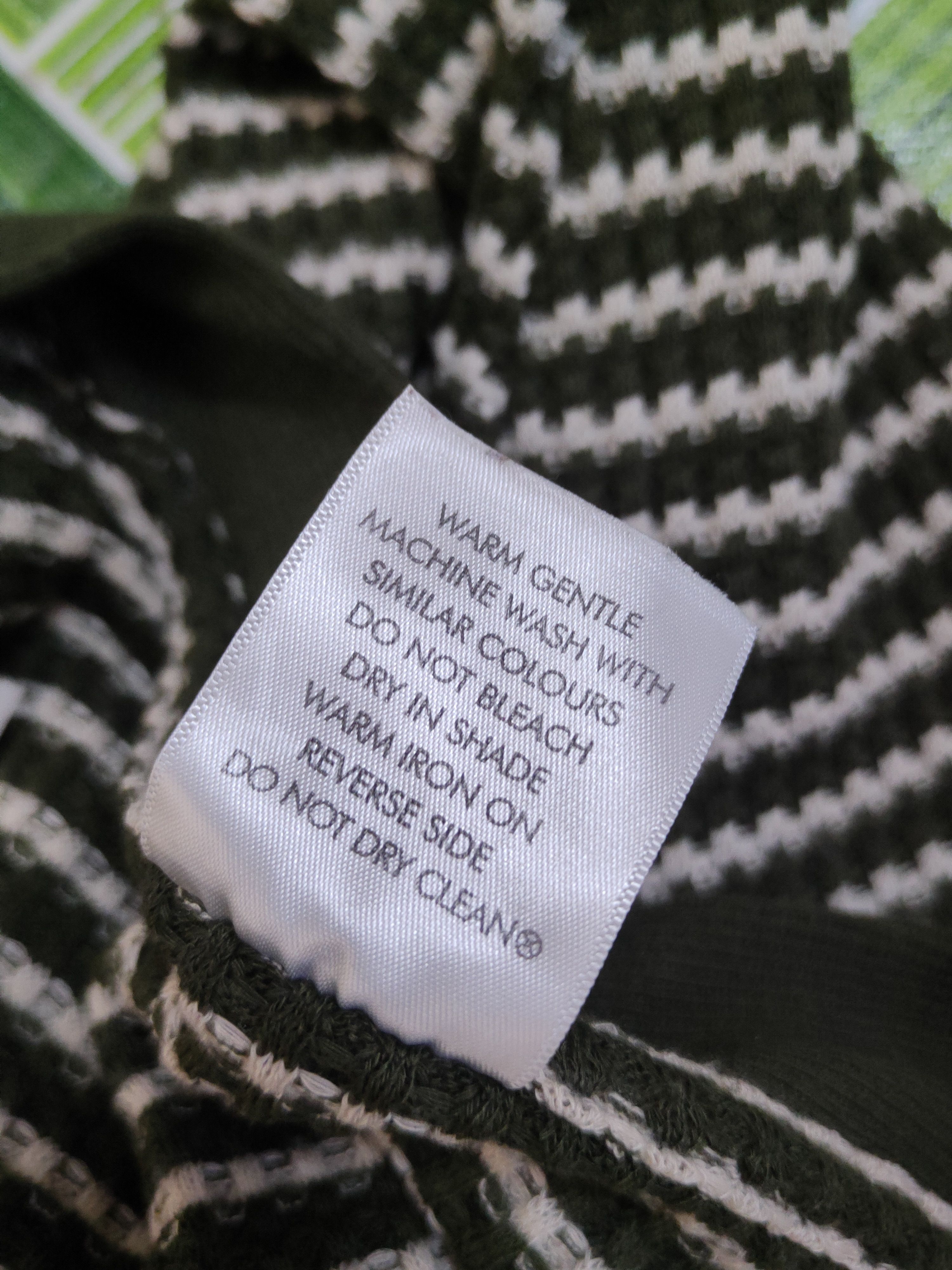 Homespun Knitwear × Japanese Brand Mix Olive stripe Knitwear Cardigan #W1354 Size US M / EU 48-50 / 2 - 10 Thumbnail