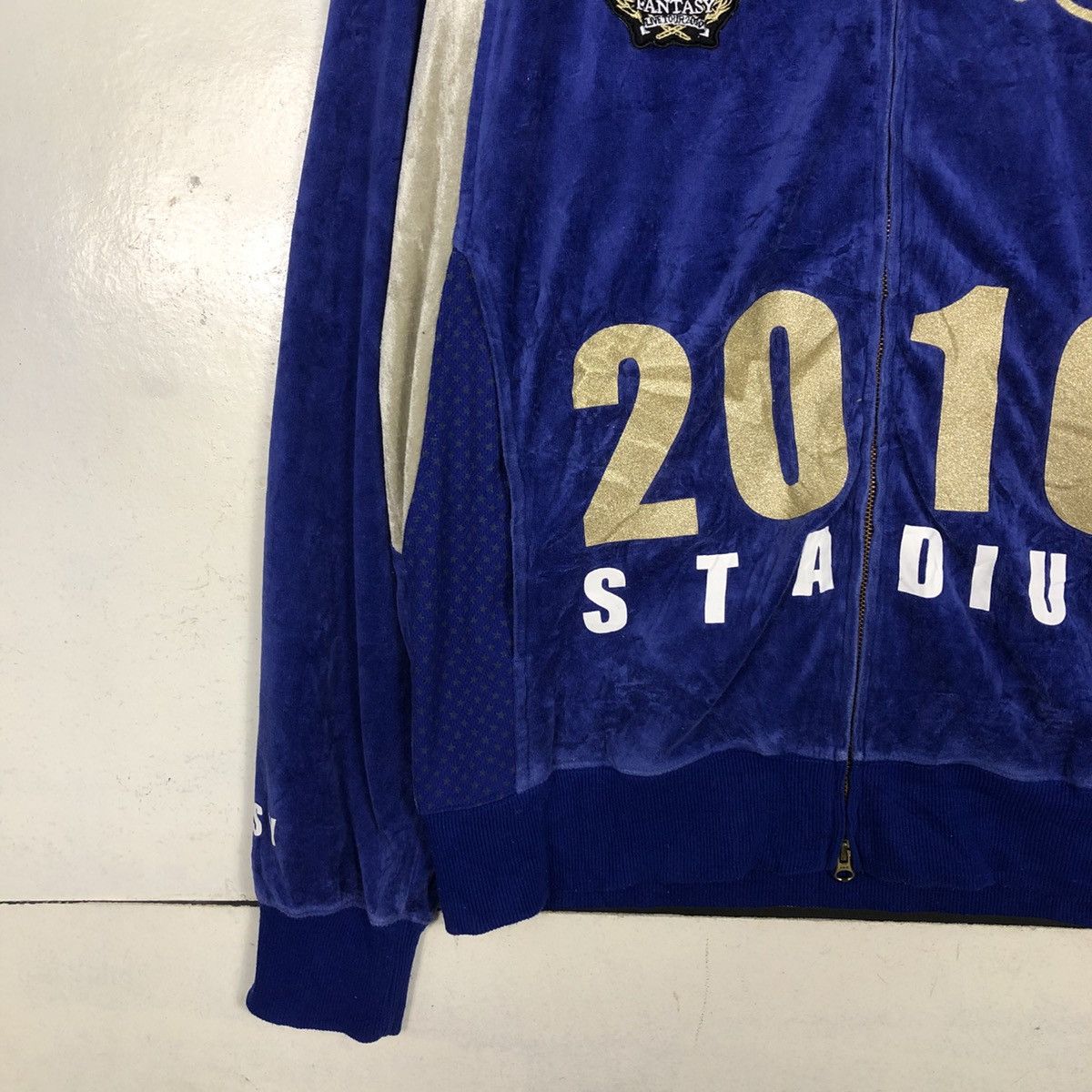 Japanese Brand 📌Zipper Hoodie Sweater 24 Karats Gold Over Print Size US XL / EU 56 / 4 - 6 Thumbnail