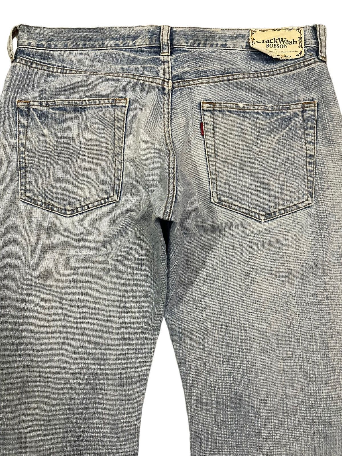 Japanese Brand Vintage Japanese Brand Blue Wash Distress Baggy Jeans Size US 35 - 4 Thumbnail