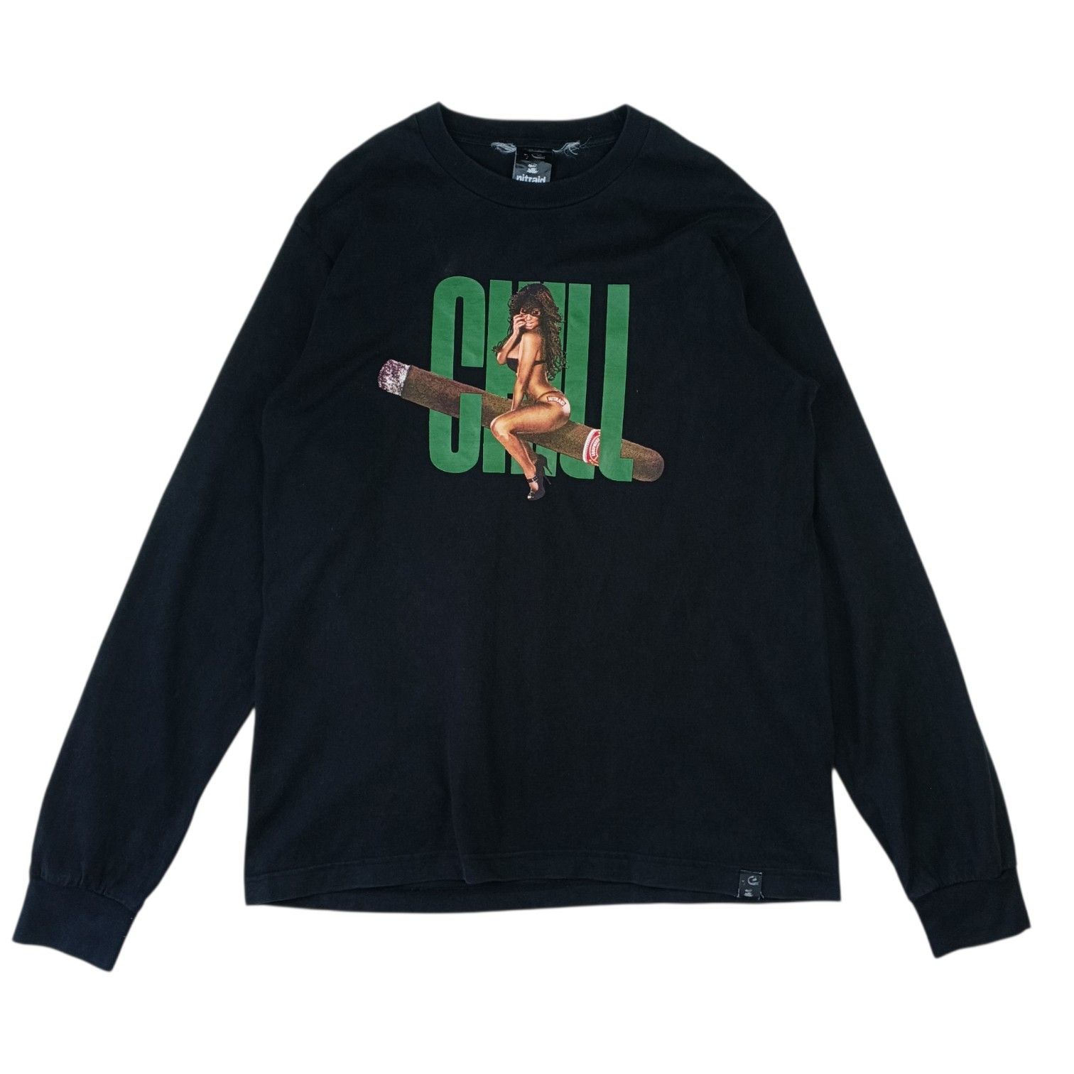 Nitraid Japan NITRAID Nude Girl Image Long Sleeve T-Shirt Size US M / EU 48-50 / 2 - 2 Thumbnail