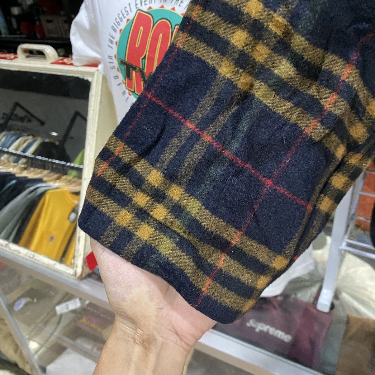 Gloverall Gloverall duffle coat tartan check wool blend Size US S / EU 44-46 / 1 - 6 Thumbnail