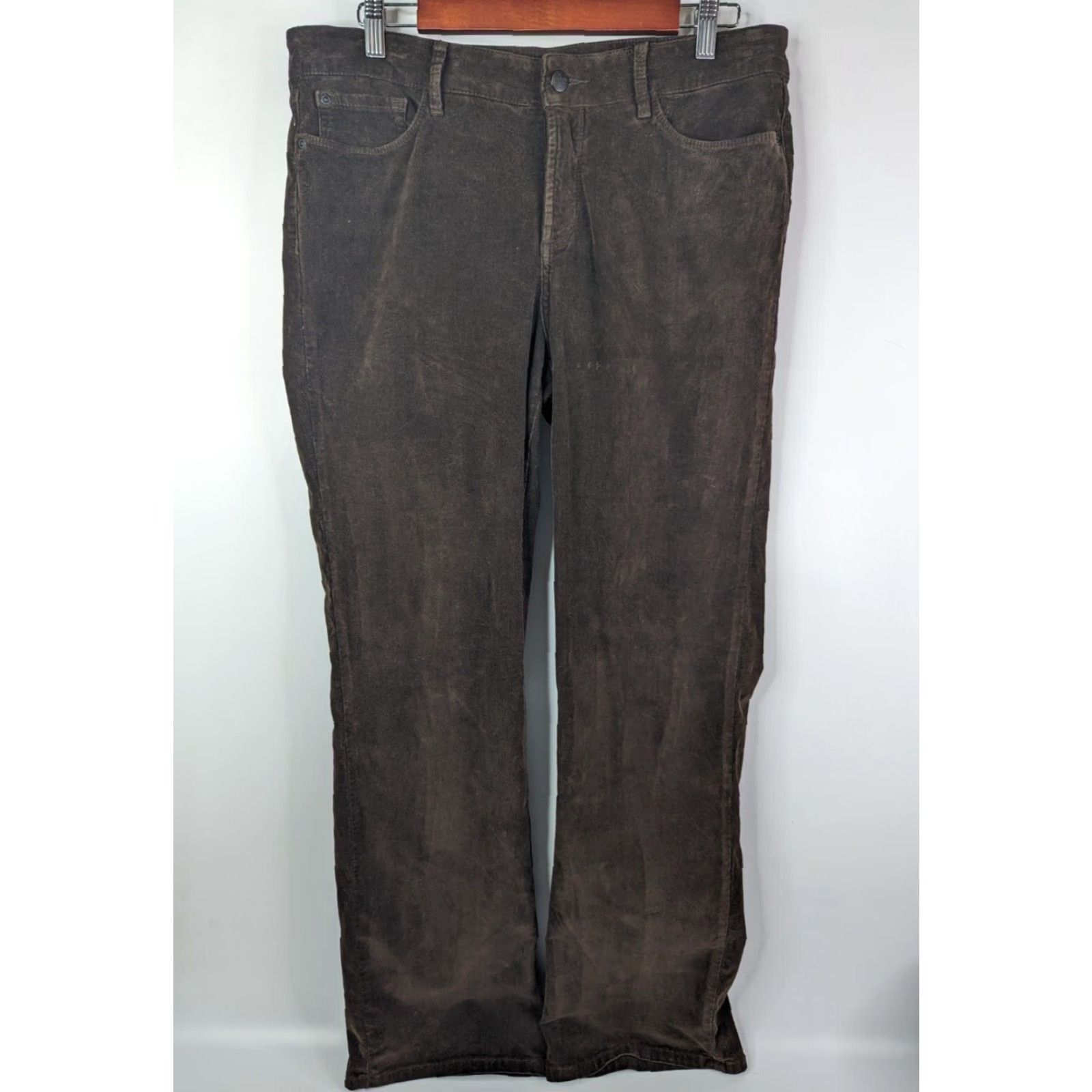 NYDJ NYDJ Brown Bootcut Corduroy Women Pants Lift Tuck Technology Size 10 Defect Size 32" / US 10 / IT 46 - 2 Thumbnail
