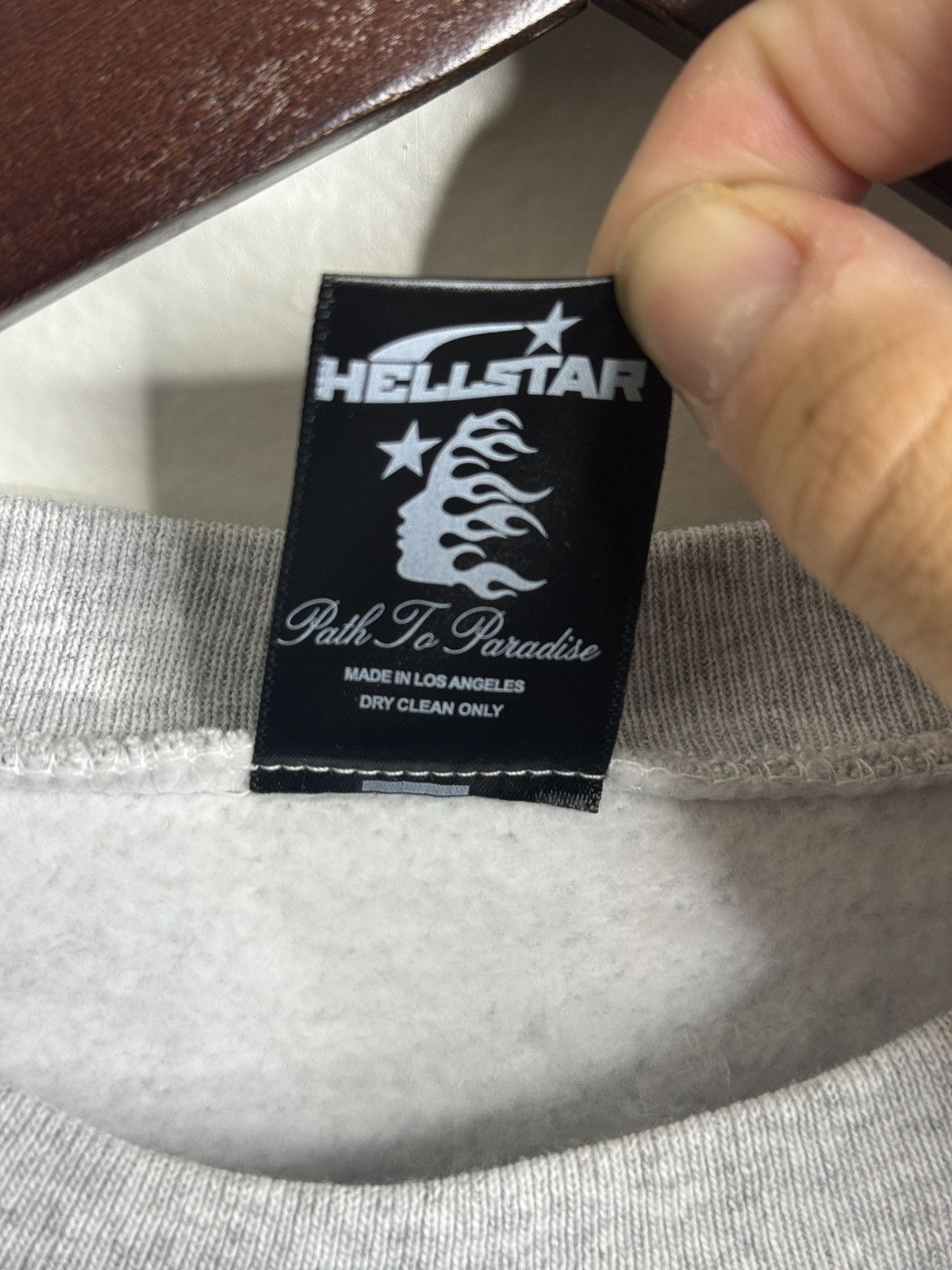 HELLSTAR Hellstar Studios Records Crewneck Grey Size US L / EU 52-54 / 3 - 7 Thumbnail