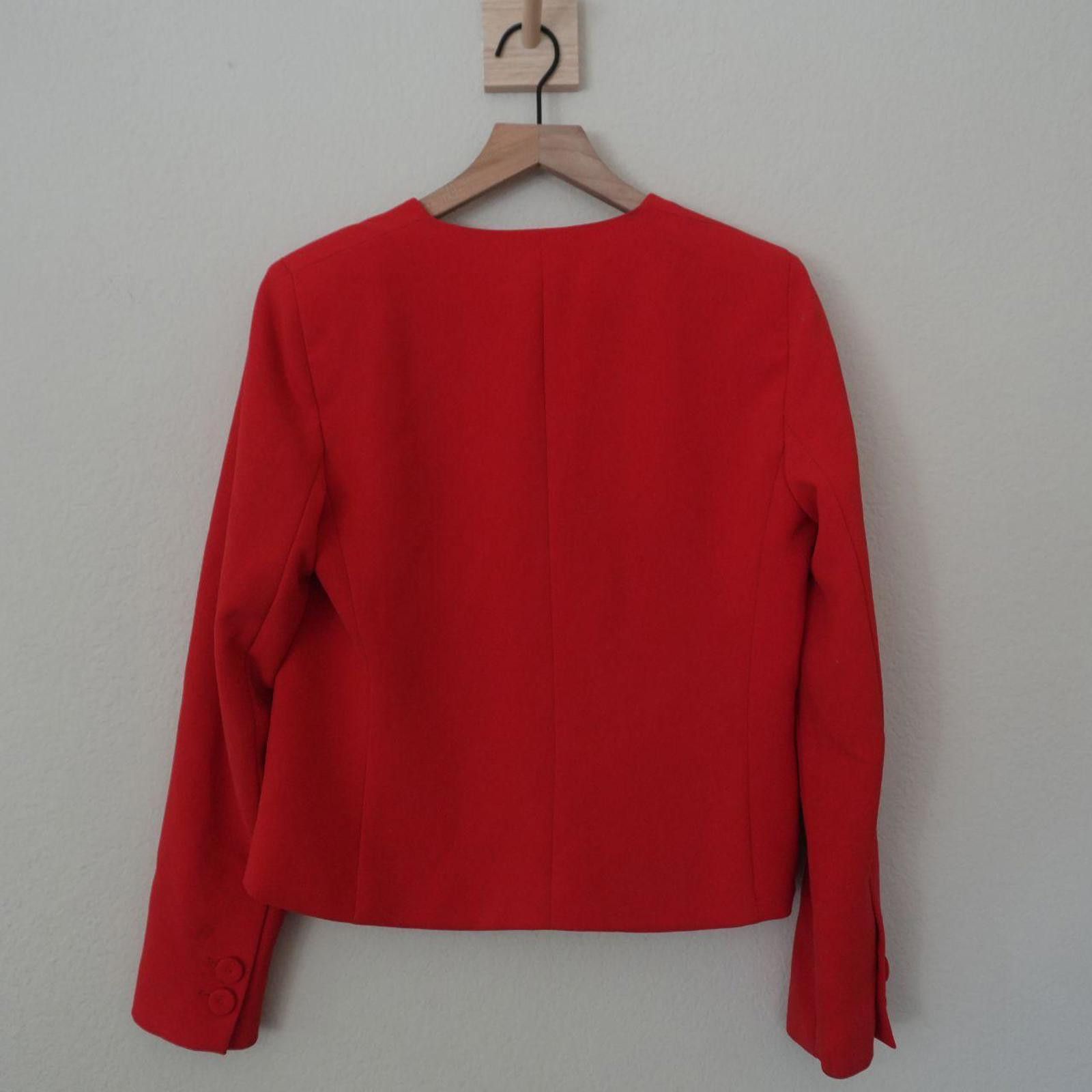 Mango Mango Blazer Women's S Red Basics Size S / US 4 / IT 40 - 5 Thumbnail