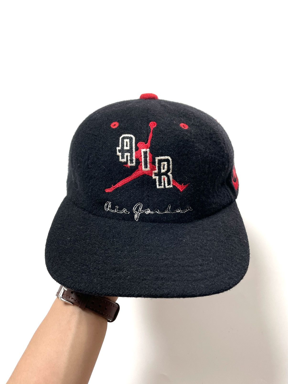 Nike 1990’s Nike Air Jordan 23 Wool Hat Black Size ONE SIZE - 4 Thumbnail